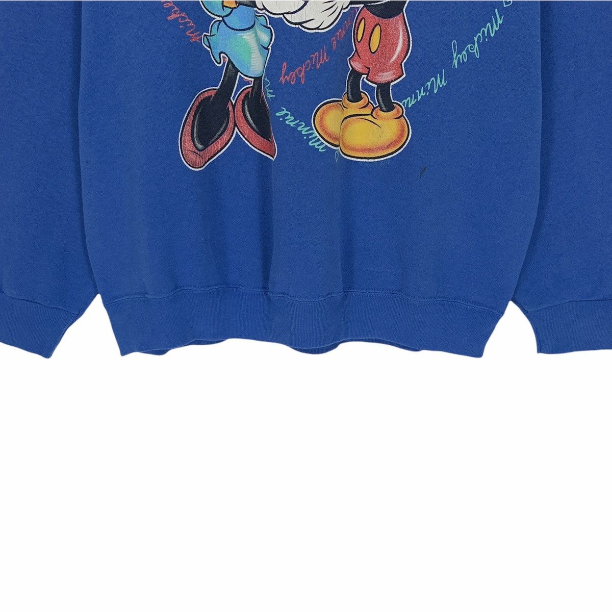 Disney 1990s Vintage Mickey Minnie Love Sweatshirt Size US L / EU 52-54 / 3 - 6 Thumbnail
