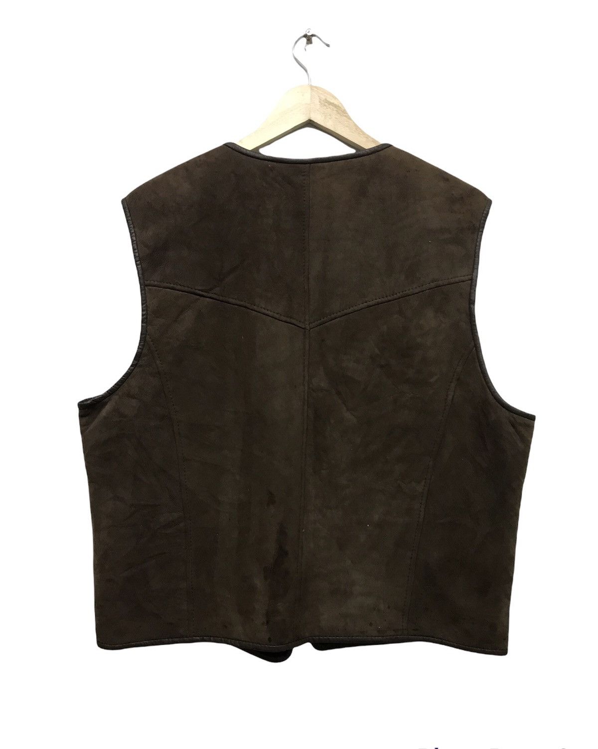 Vintage Nice❗️Vintage Malubel Sydney Sheepskin Sherpa Vest Jacket Size US XL / EU 56 / 4 - 2 Thumbnail