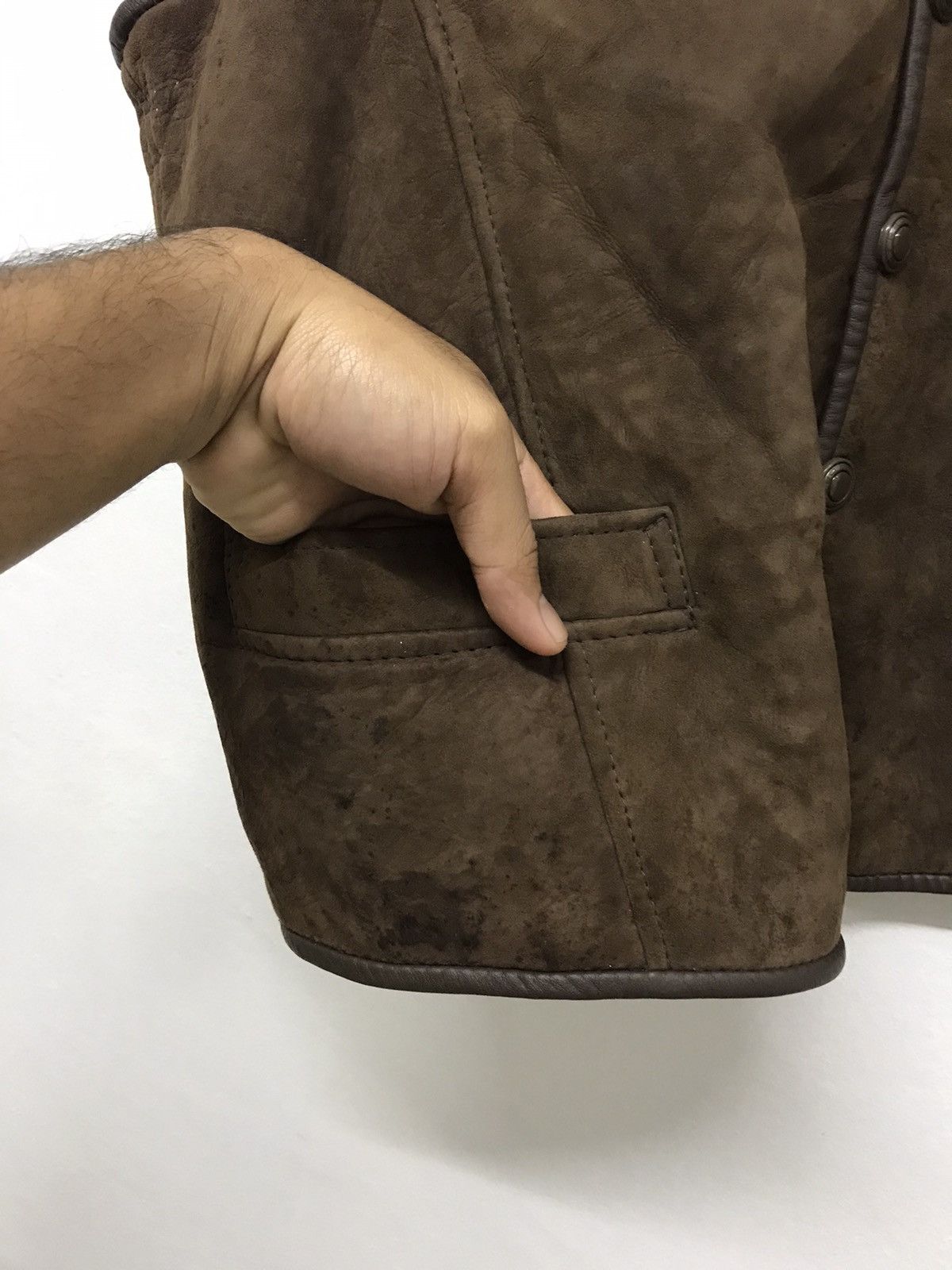 Vintage Nice❗️Vintage Malubel Sydney Sheepskin Sherpa Vest Jacket Size US XL / EU 56 / 4 - 6 Thumbnail
