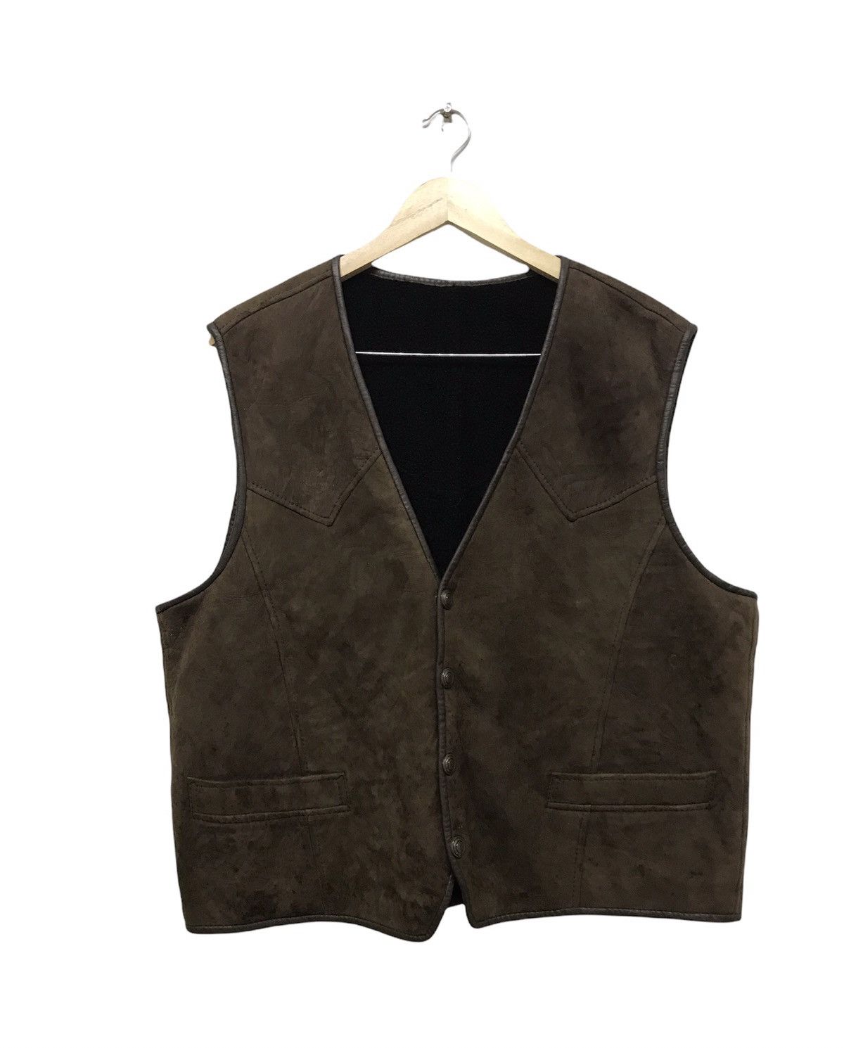 Vintage Nice❗️Vintage Malubel Sydney Sheepskin Sherpa Vest Jacket Size US XL / EU 56 / 4 - 1 Thumbnail