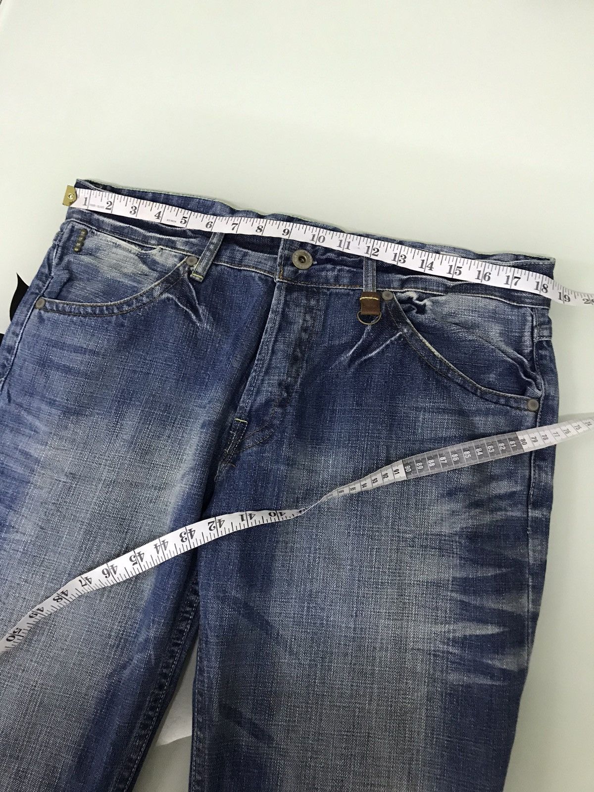 Japanese Brand Vintage 90s Weare Replay Flare Distressed Jeans Size US 36 / EU 52 - 19 Thumbnail