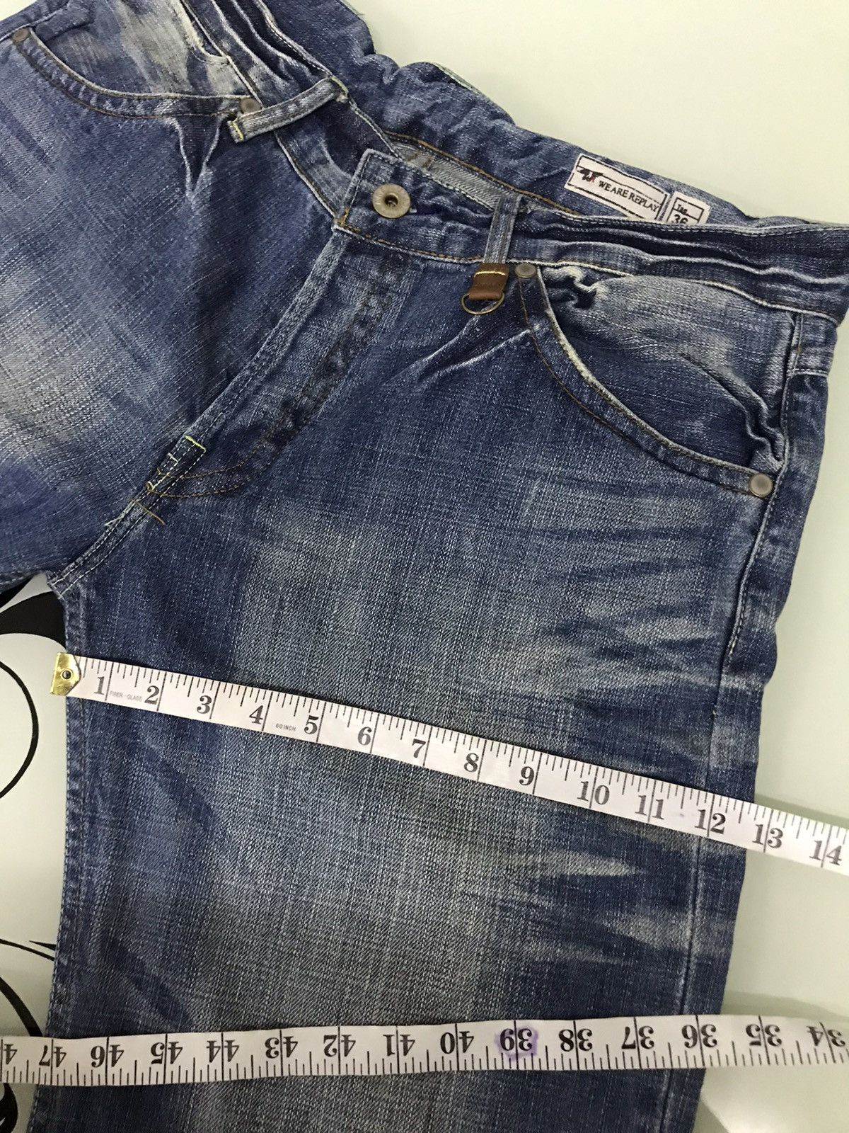 Japanese Brand Vintage 90s Weare Replay Flare Distressed Jeans Size US 36 / EU 52 - 21 Thumbnail