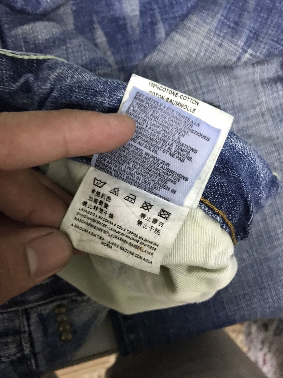 Japanese Brand Vintage 90s Weare Replay Flare Distressed Jeans Size US 36 / EU 52 - 17 Thumbnail