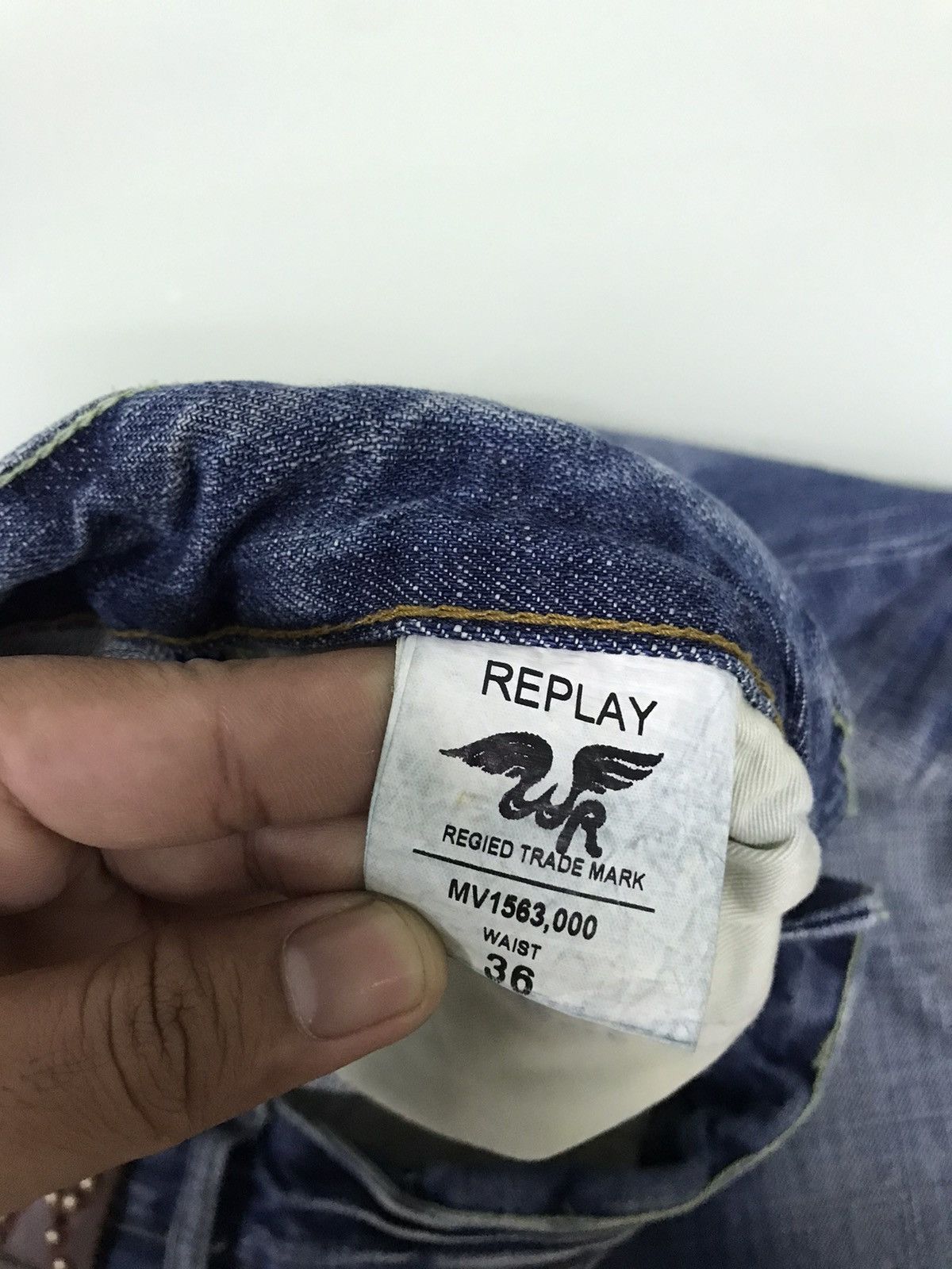 Japanese Brand Vintage 90s Weare Replay Flare Distressed Jeans Size US 36 / EU 52 - 15 Thumbnail