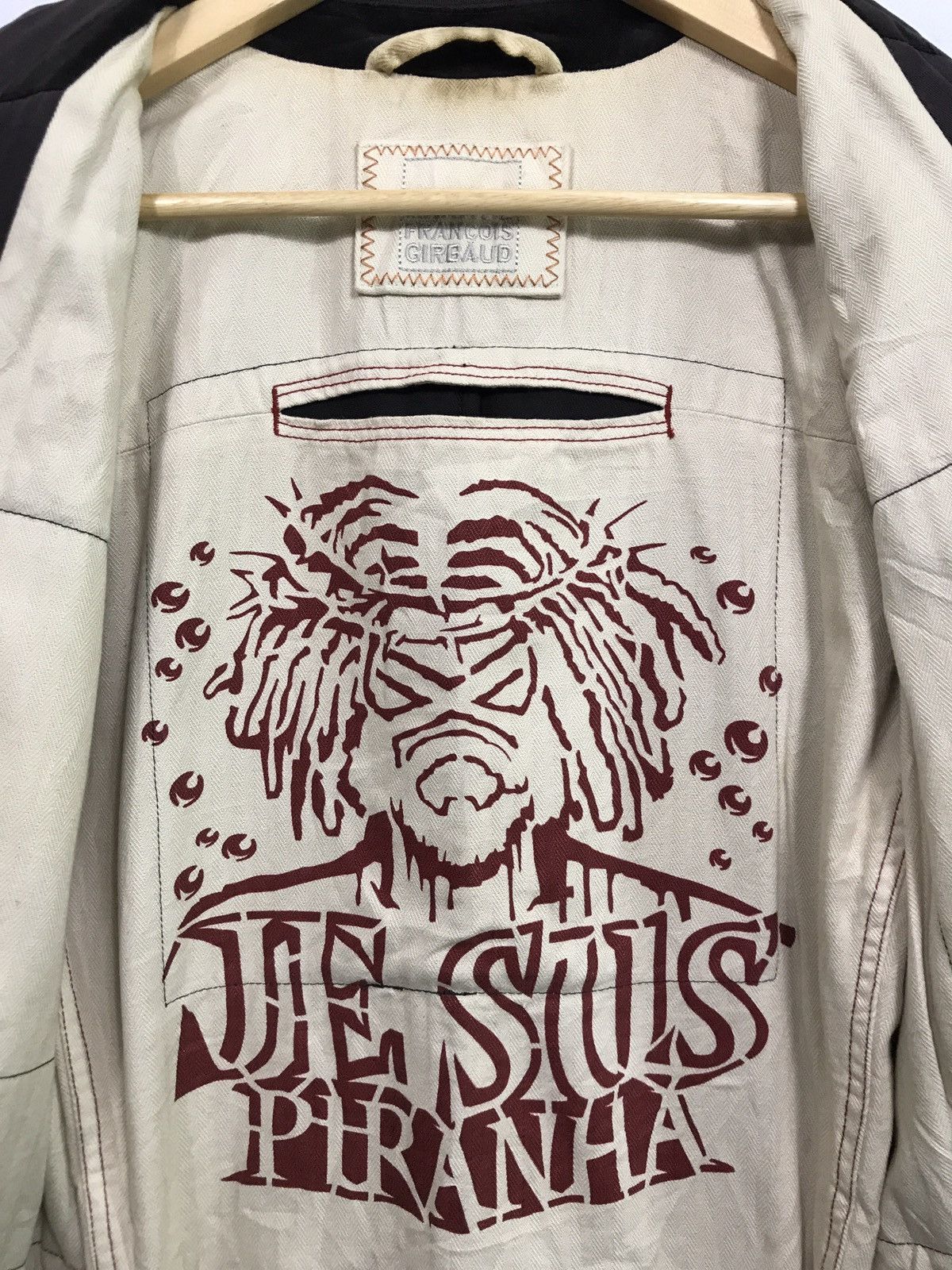 Designer MARITHE FRANCOIS GIBRAUD JESUS PIRANHA VELVET MADE IN JAPAN Size US L / EU 52-54 / 3 - 11 Thumbnail