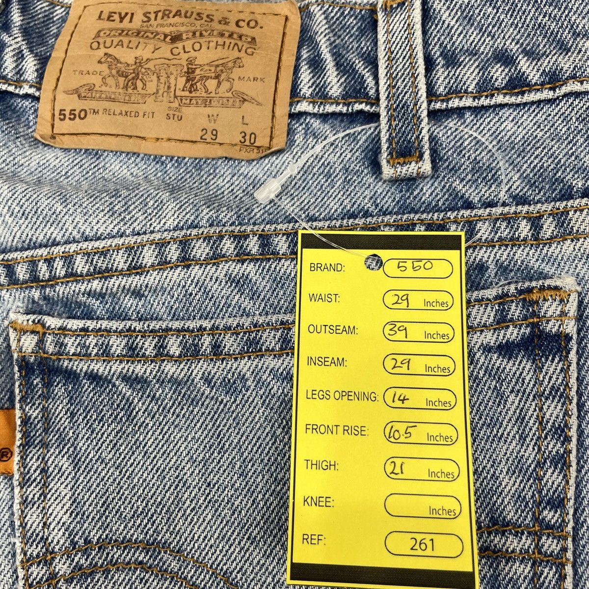 Levi's × Vintage Vintage Levi's 550 Blue Light wash Oren Tab - wc 261 Size US 29 - 10 Thumbnail