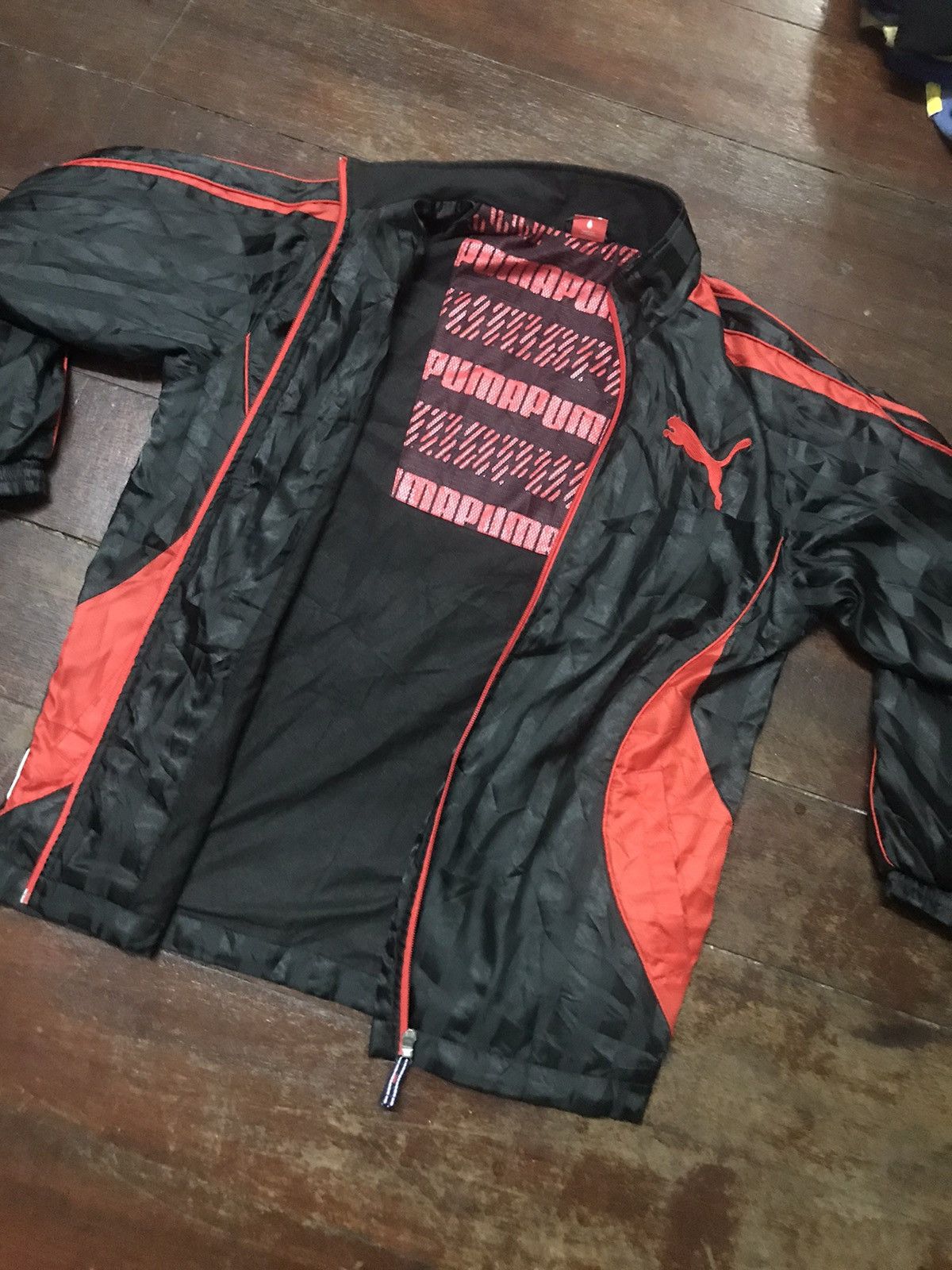 Puma Puma back big logo zipper jacket Size US M / EU 48-50 / 2 - 3 Thumbnail