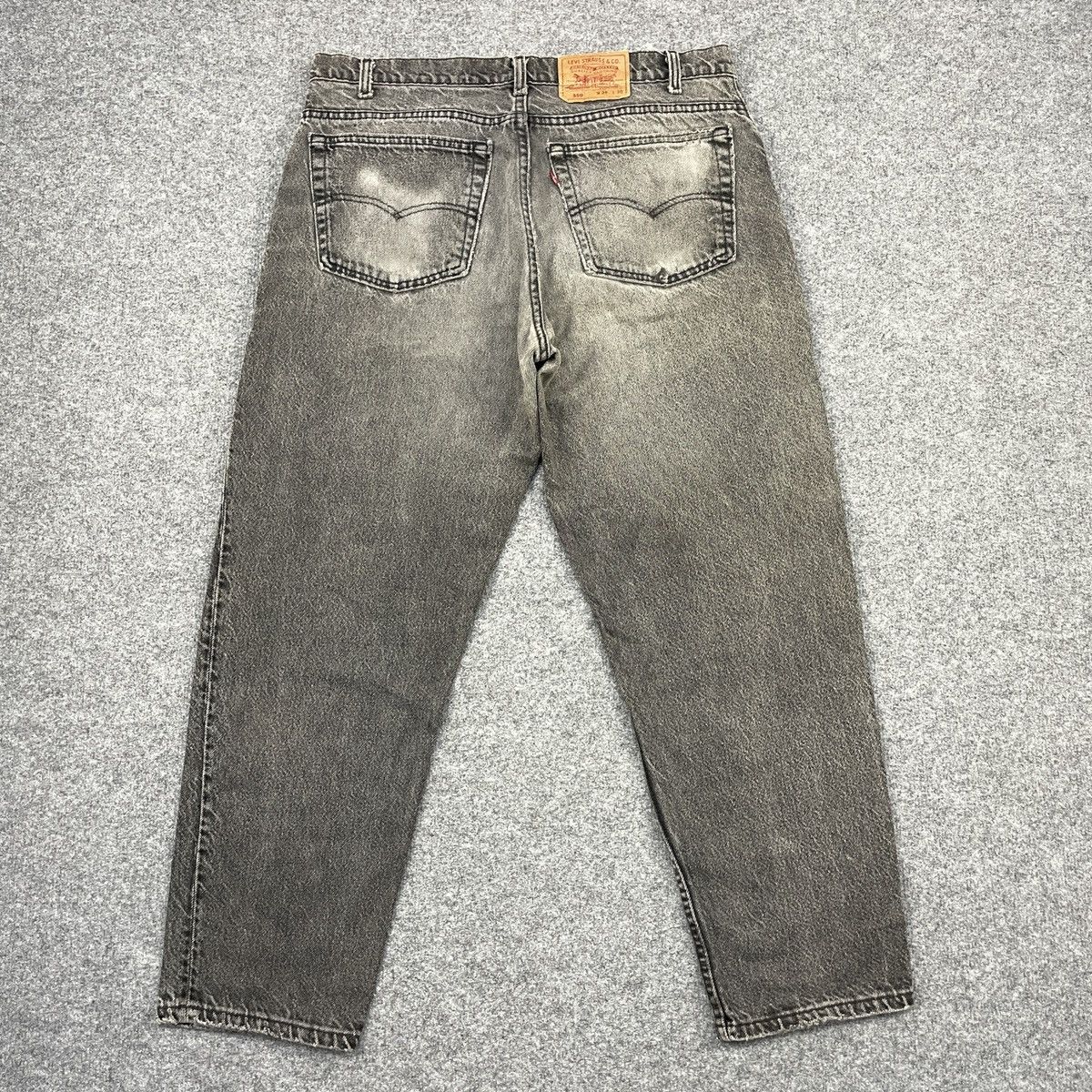 Levi's × Vintage Vintage Levi's 550 Super Black Faded Jeans - wc 258 Size US 38 / EU 54 - 2 Thumbnail