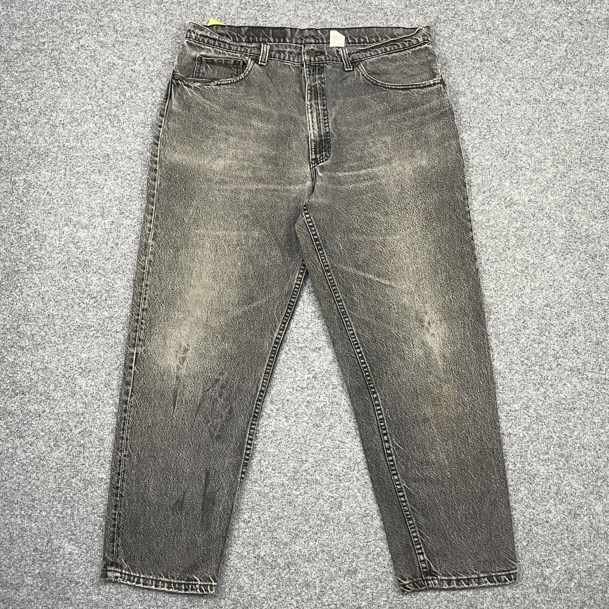 Levi's × Vintage Vintage Levi's 550 Super Black Faded Jeans - wc 258 Size US 38 / EU 54 - 1 Thumbnail