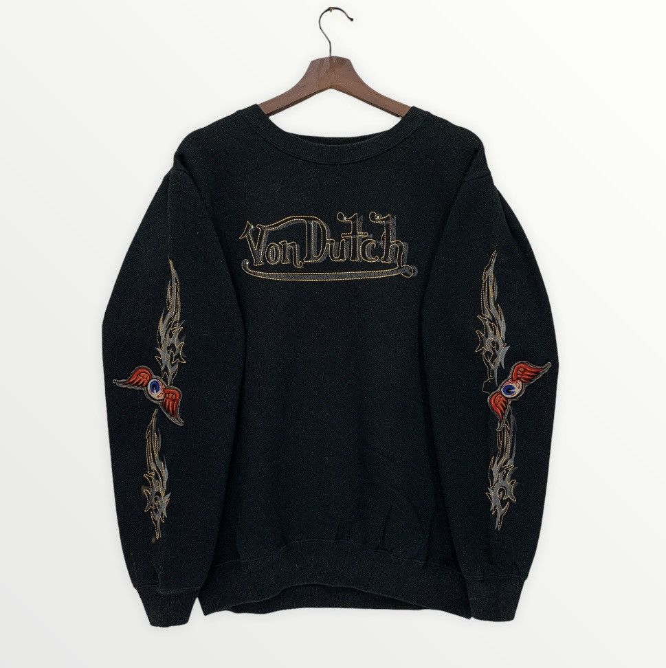 Von Dutch Rare! Von Dutch Crewneck Big Logo Size US L / EU 52-54 / 3 - 3 Thumbnail