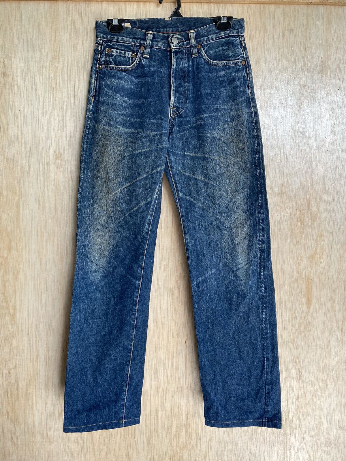 45rpm × Hysteric Glamour × Japanese Brand Baggy Jeans Japanese 45rpm Selvedge Denim Size US 28 / EU 44 - 1 Thumbnail