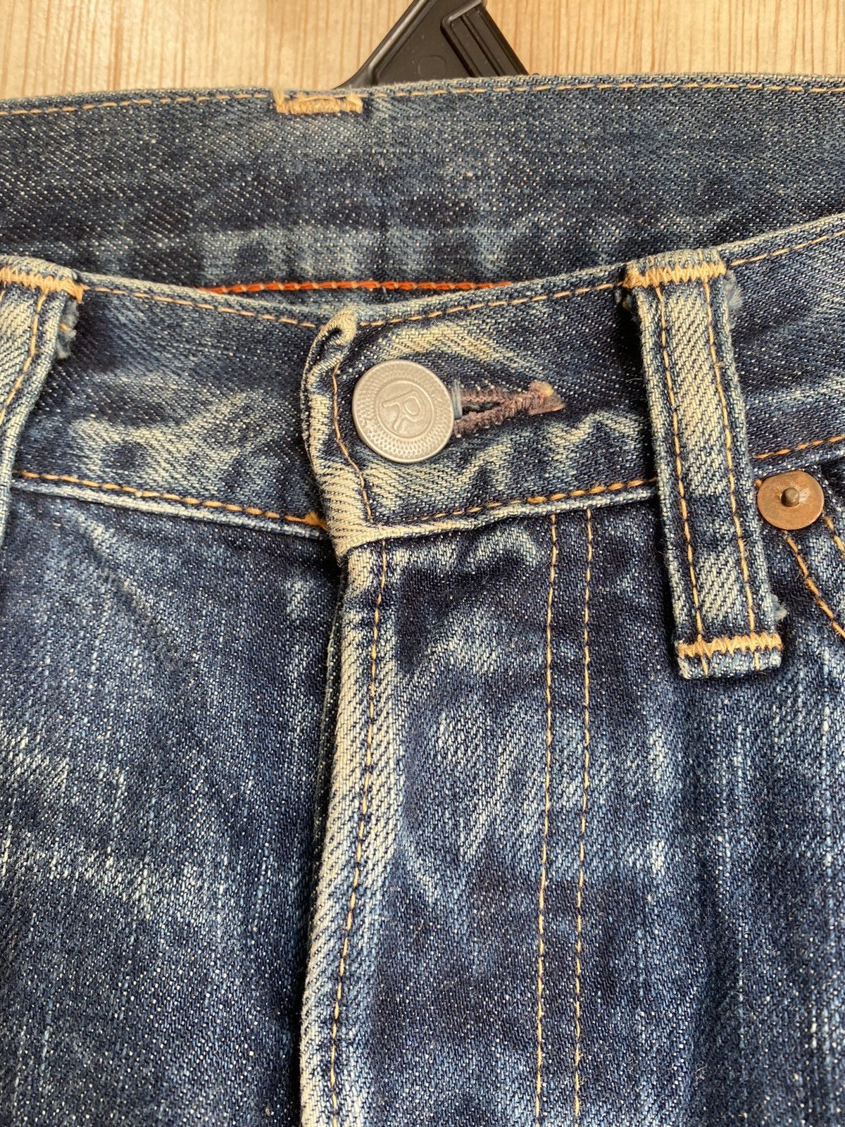 45rpm × Hysteric Glamour × Japanese Brand Baggy Jeans Japanese 45rpm Selvedge Denim Size US 28 / EU 44 - 4 Thumbnail