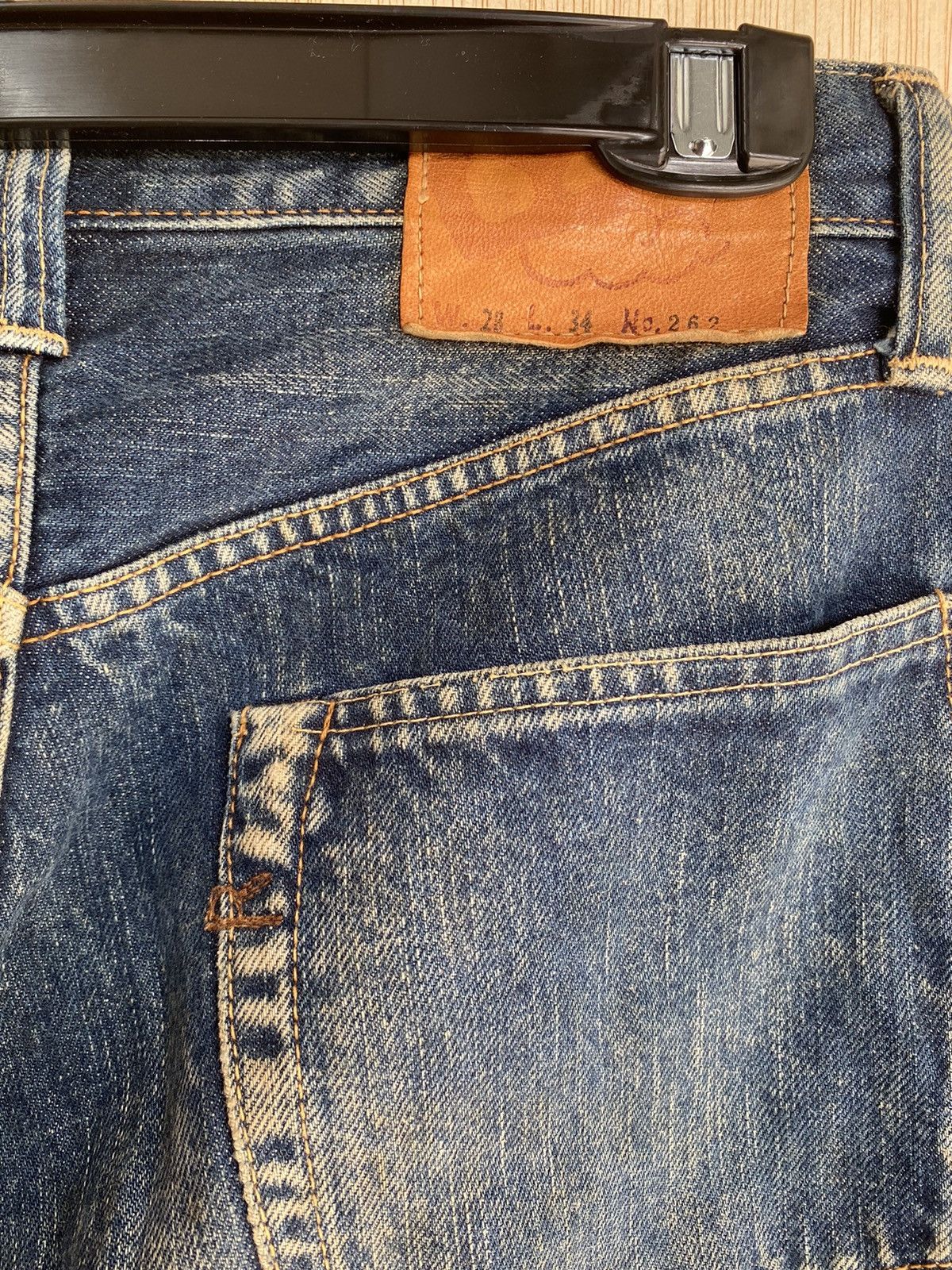 45rpm × Hysteric Glamour × Japanese Brand Baggy Jeans Japanese 45rpm Selvedge Denim Size US 28 / EU 44 - 6 Thumbnail