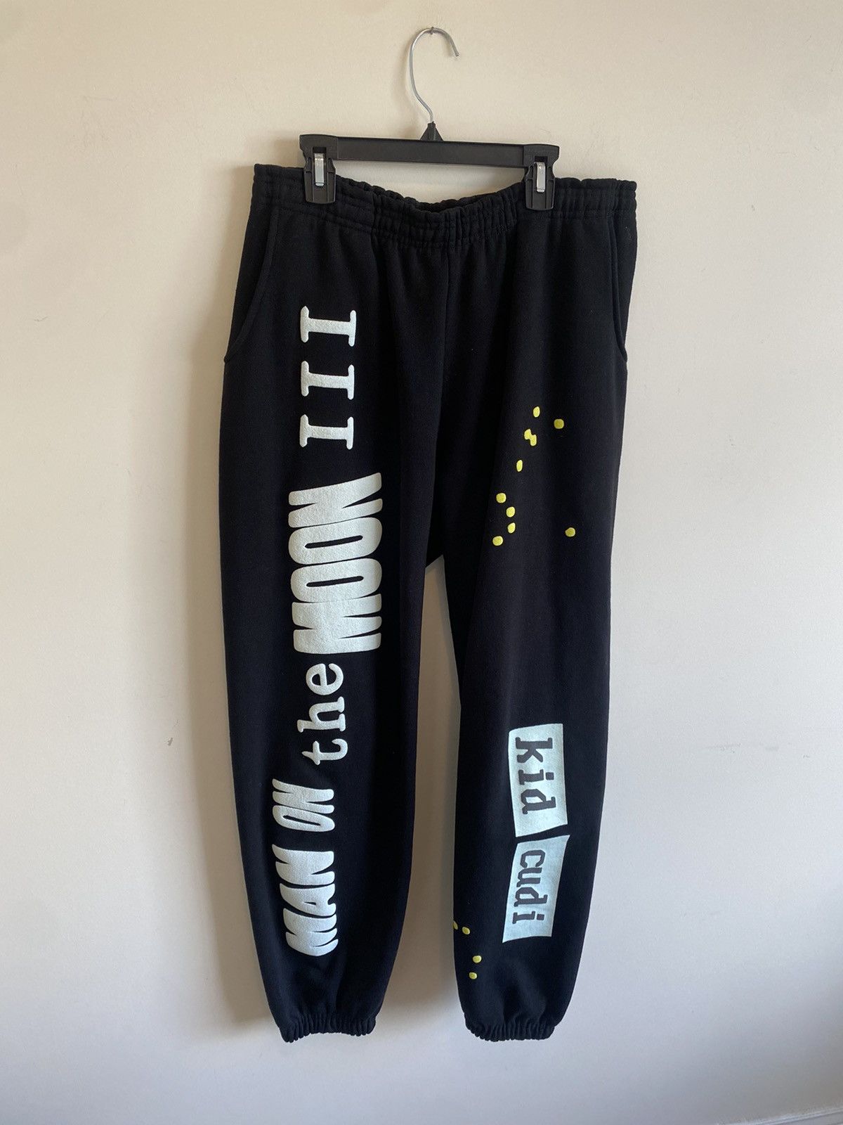 image of Cactus Plant Flea Market x Kid Cudi Cpfm X Kid Cudi Man On The Moon Void Sweatpants L Large in Blac