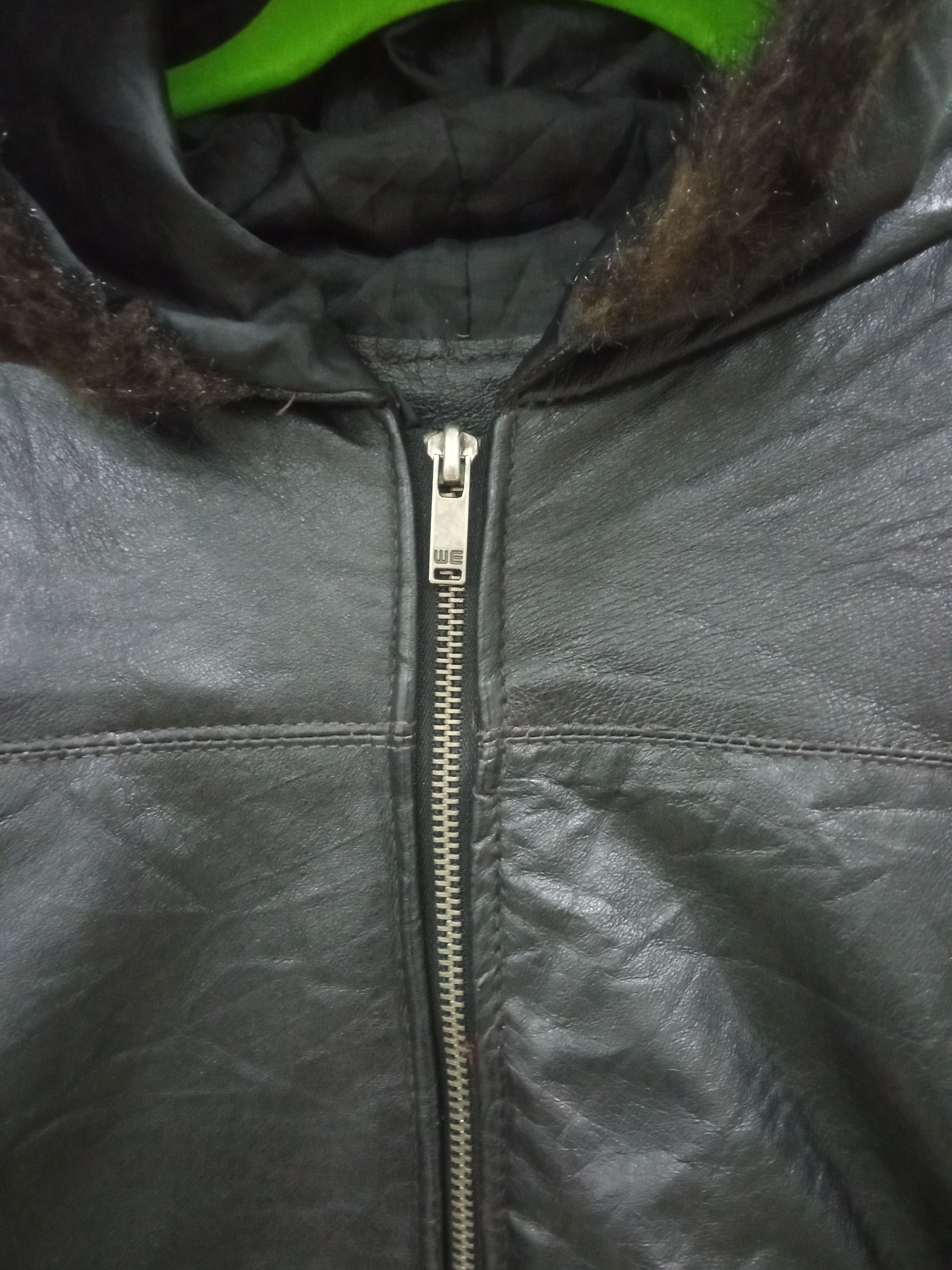 Vintage Leather Jacket Fur Hoodie Size US M / EU 48-50 / 2 - 4 Thumbnail