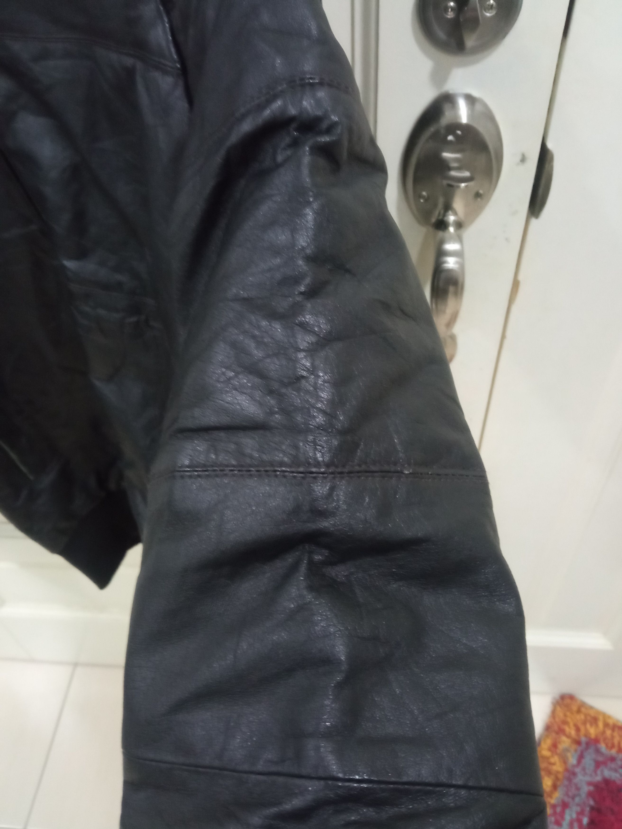 Vintage Leather Jacket Fur Hoodie Size US M / EU 48-50 / 2 - 6 Thumbnail