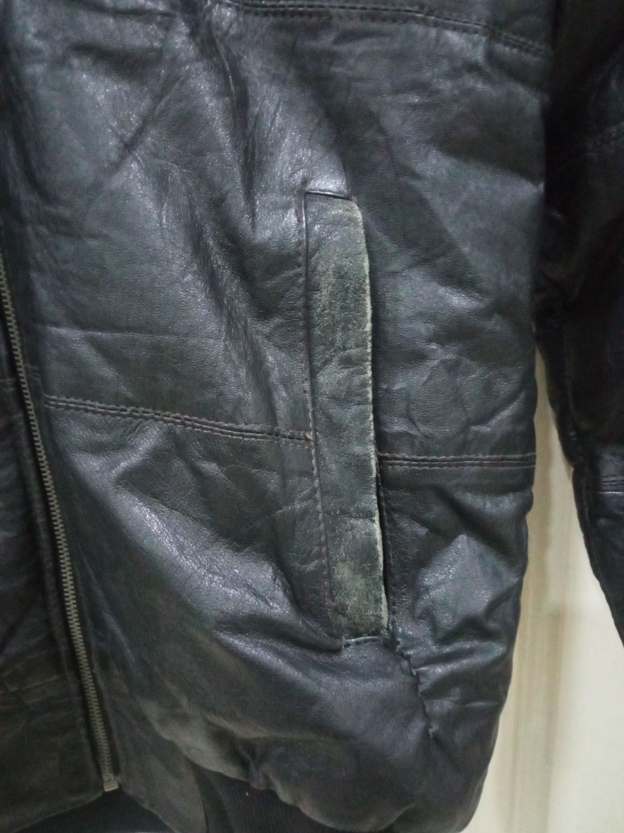 Vintage Leather Jacket Fur Hoodie Size US M / EU 48-50 / 2 - 3 Thumbnail