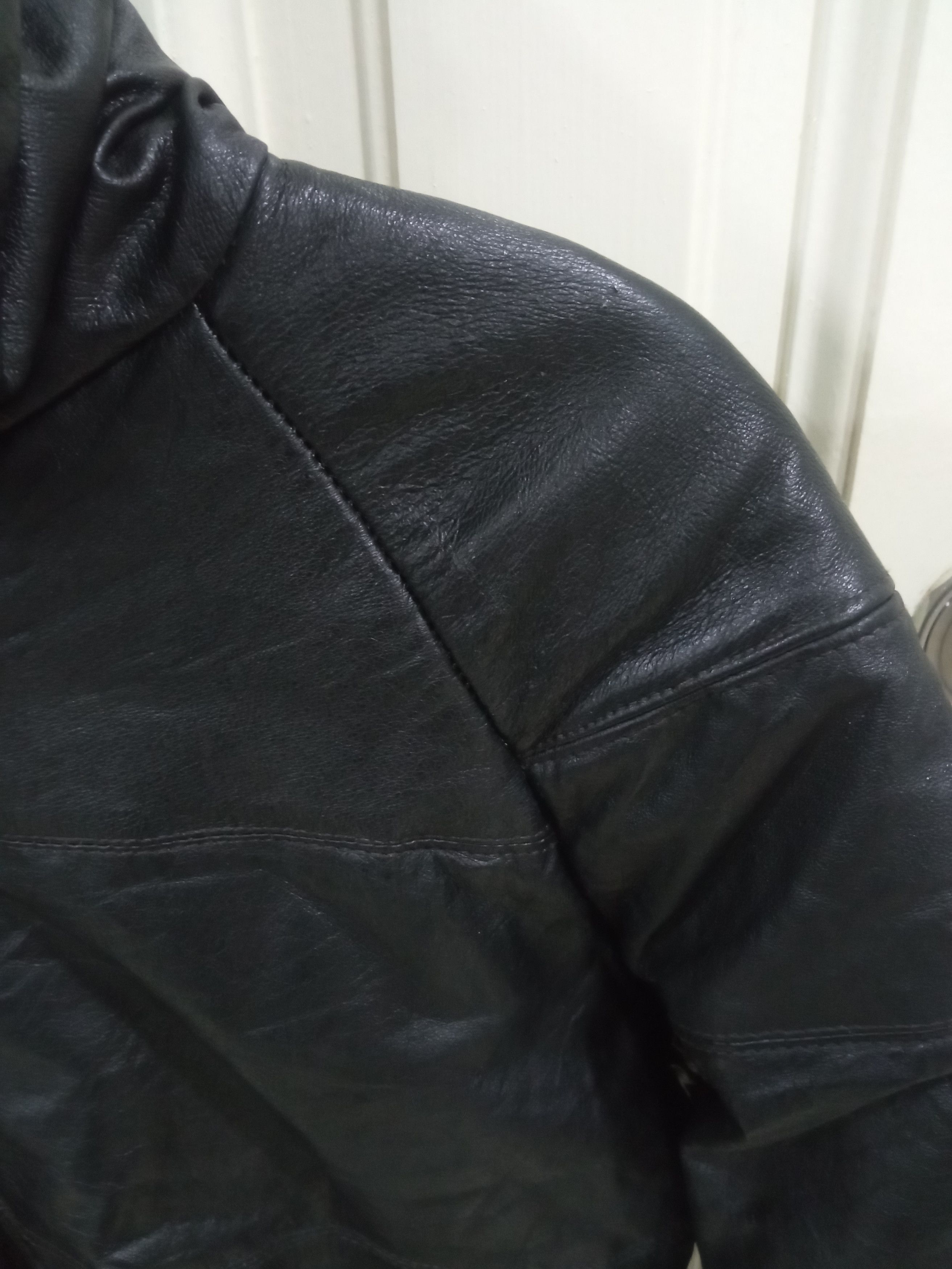 Vintage Leather Jacket Fur Hoodie Size US M / EU 48-50 / 2 - 11 Thumbnail