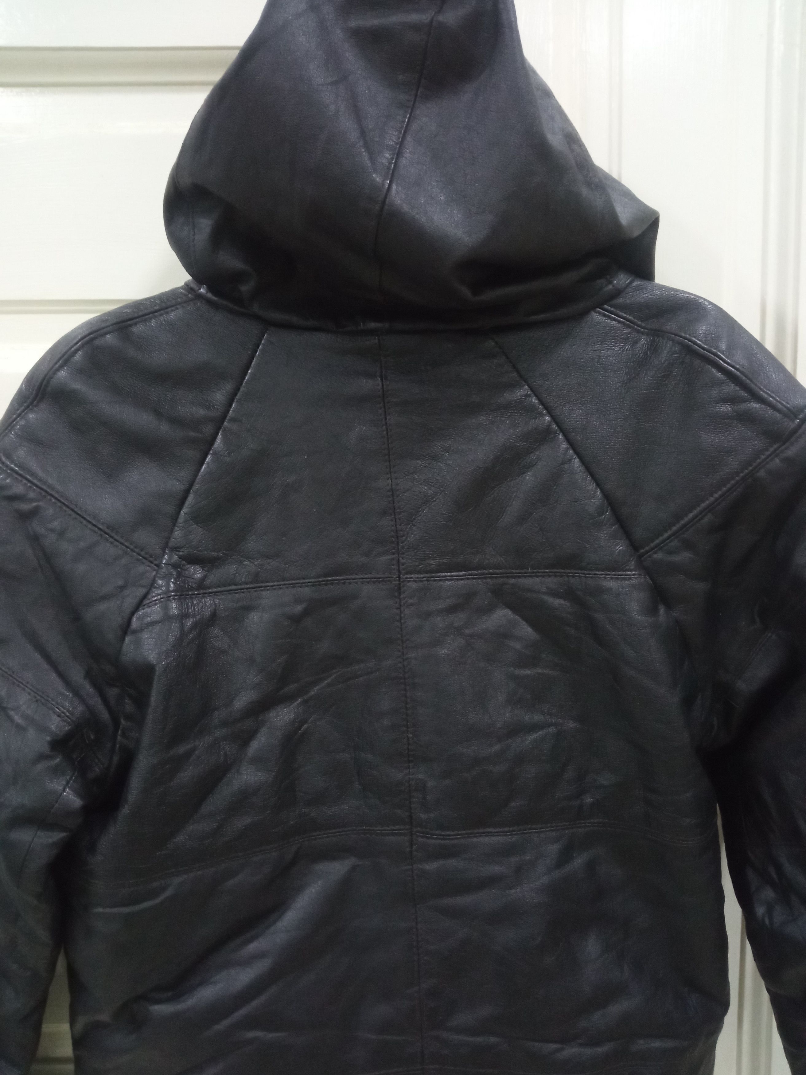 Vintage Leather Jacket Fur Hoodie Size US M / EU 48-50 / 2 - 14 Thumbnail