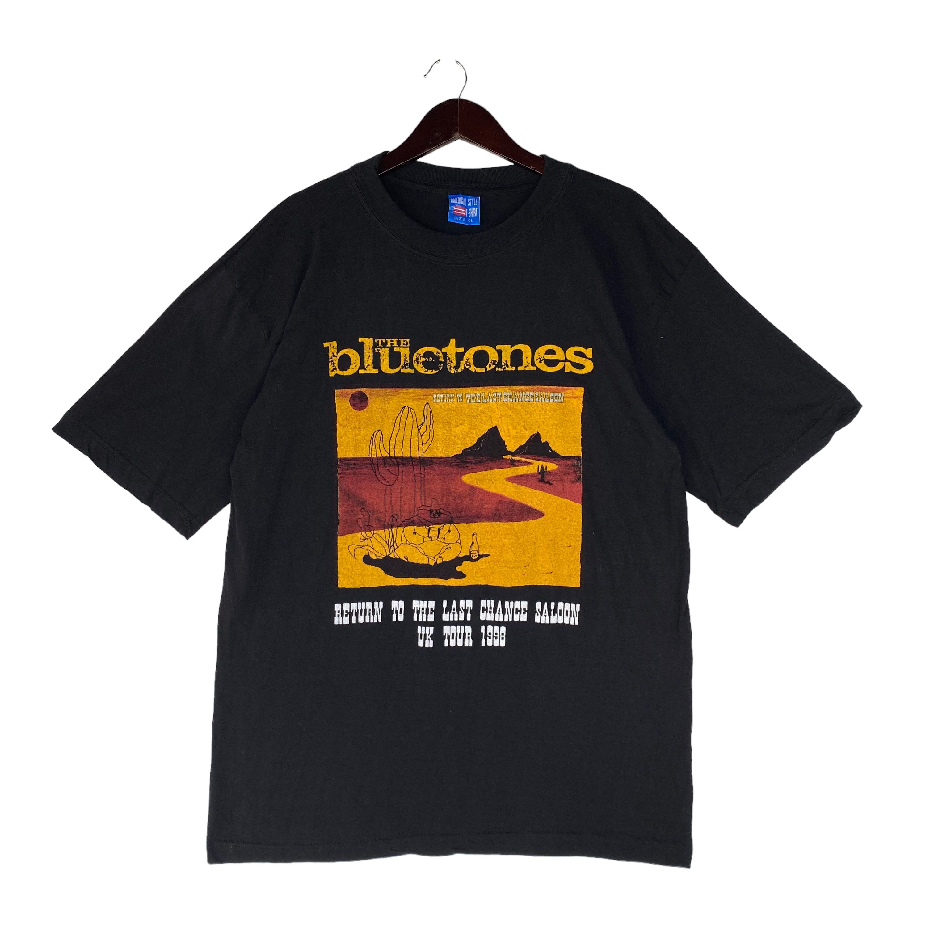 💥VINTAGE 90s THE BLUETONES Britpop band UK tour 1998 shirt