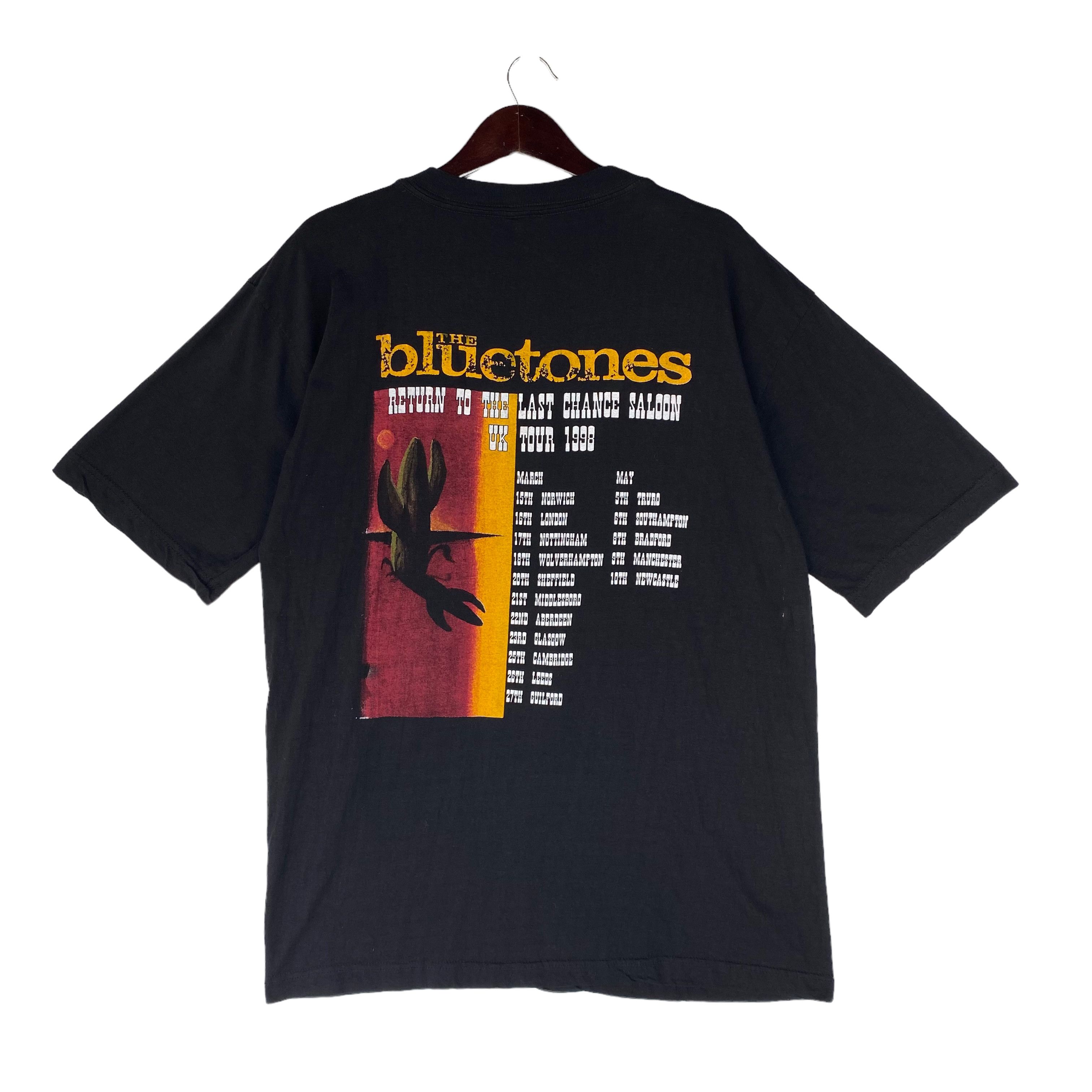 💥VINTAGE 90s THE BLUETONES Britpop band UK tour 1998 shirt