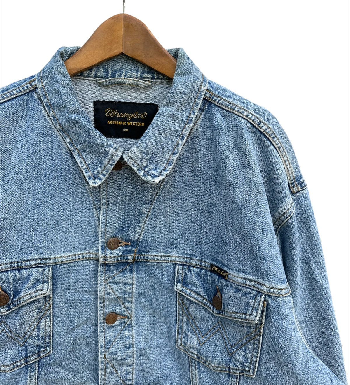 Vintage × Wrangler Wrangler denim jacket Size US XXL / EU 58 / 5 - 2 Thumbnail