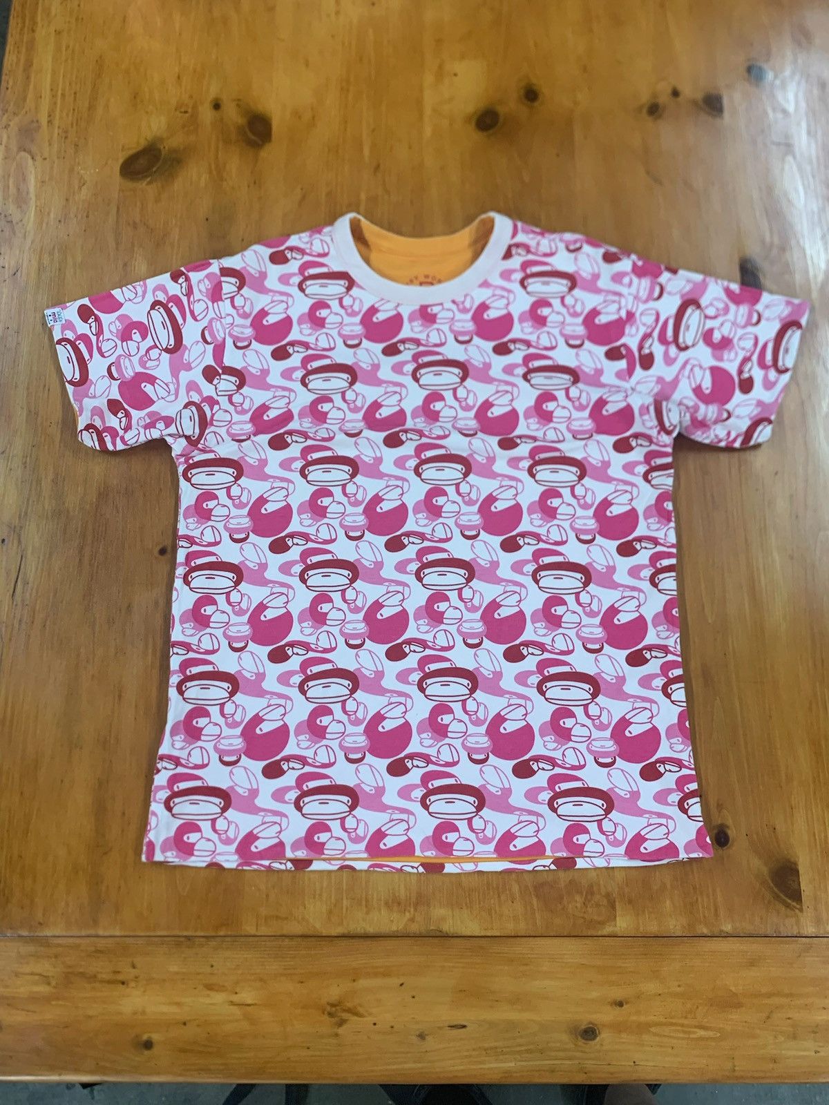 image of Bape Aop Reversible Milo Camo T-Shirt, Men's (Size Medium)