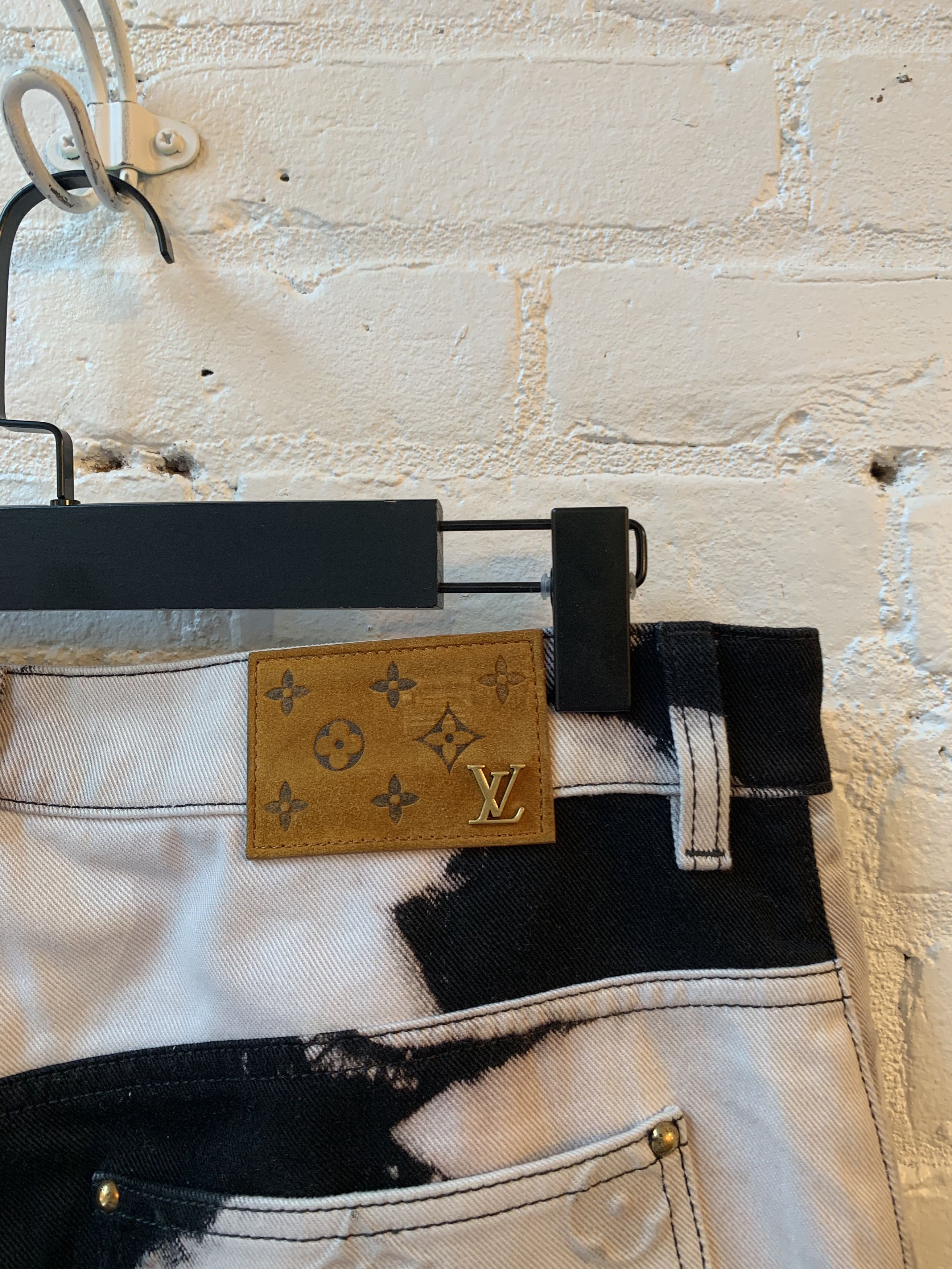 Louis Vuitton × Virgil Abloh LV x VIRGIL 1/30 Tie Dye Double Knee Le Flare Jeans Size US 33 - 7 Thumbnail
