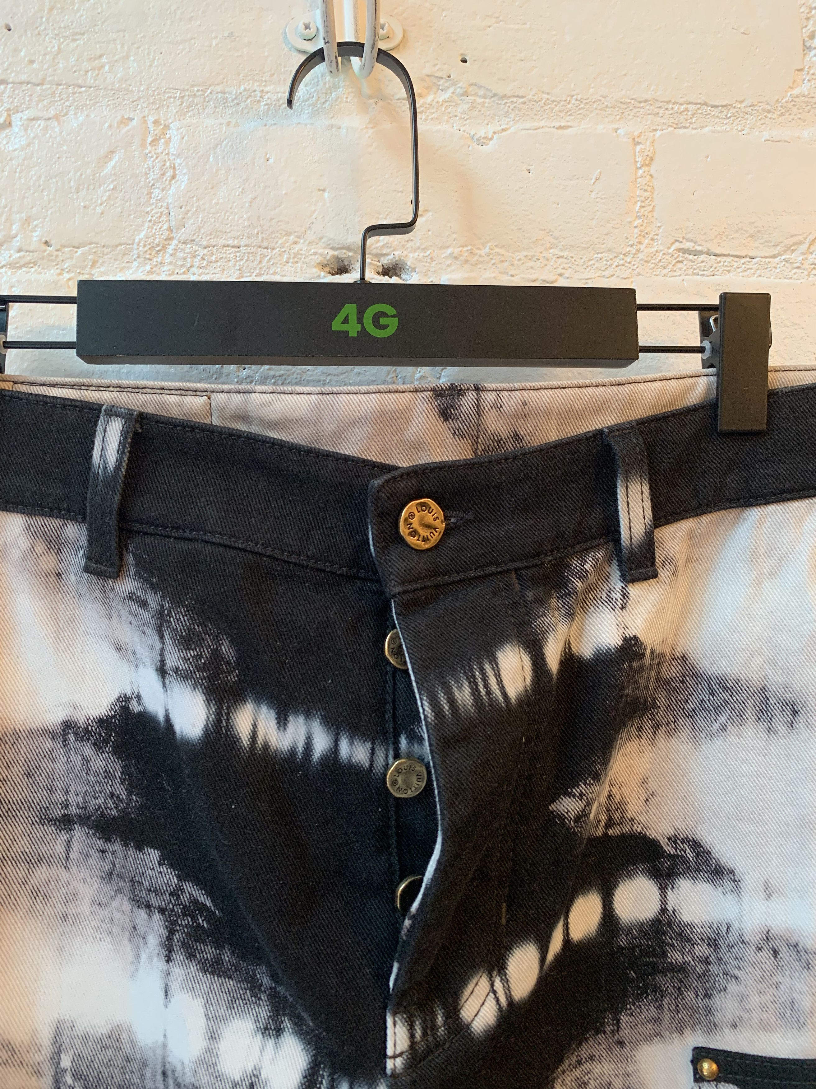 Louis Vuitton × Virgil Abloh LV x VIRGIL 1/30 Tie Dye Double Knee Le Flare Jeans Size US 33 - 3 Thumbnail