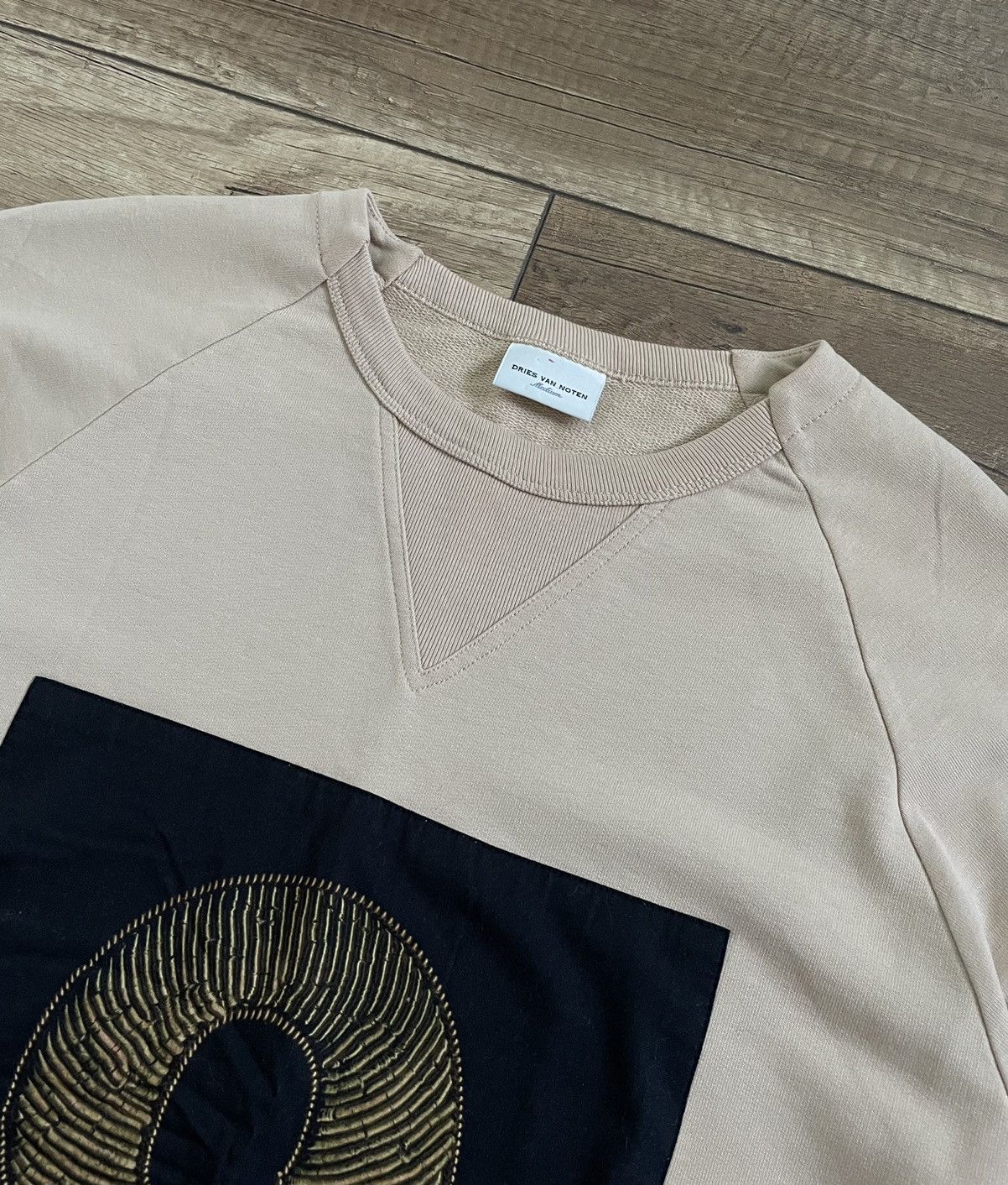 Dries Van Noten Dries Van Noten Beige 9 Sweatshirt Pullover Crewneck Size US M / EU 48-50 / 2 - 6 Thumbnail