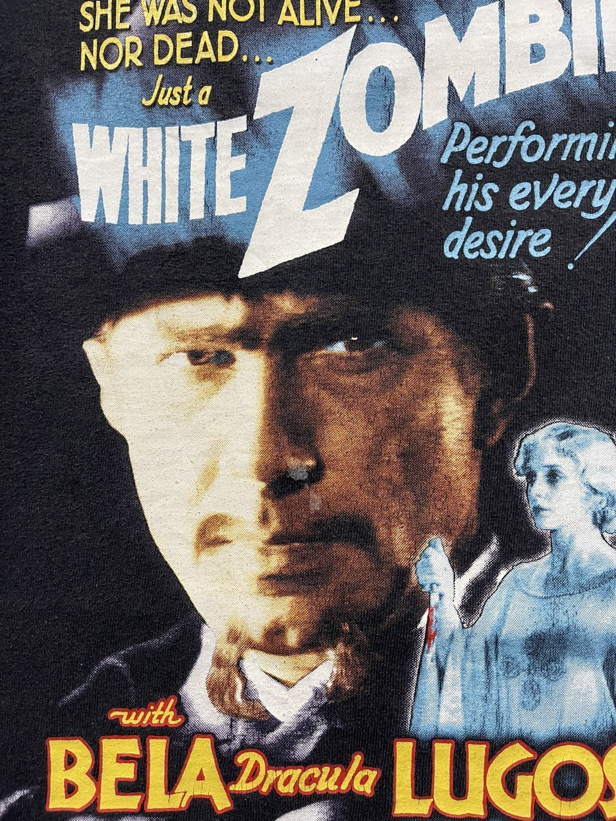 Expert Horror × Vintage Vintage White Zombie Bela Dracula Lugosi Movie Horror Shirt Size US M / EU 48-50 / 2 - 4 Thumbnail