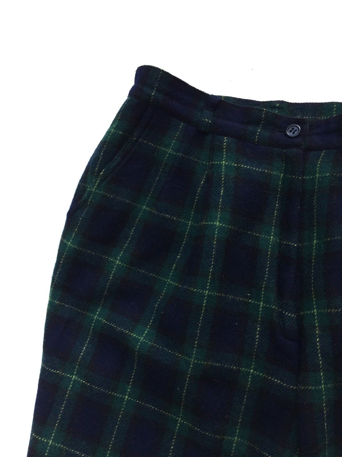 Japanese Brand Japanese Brand Wool Checkered Plaid Tartan Baggy Casual Size US 28 / EU 44 - 4 Thumbnail