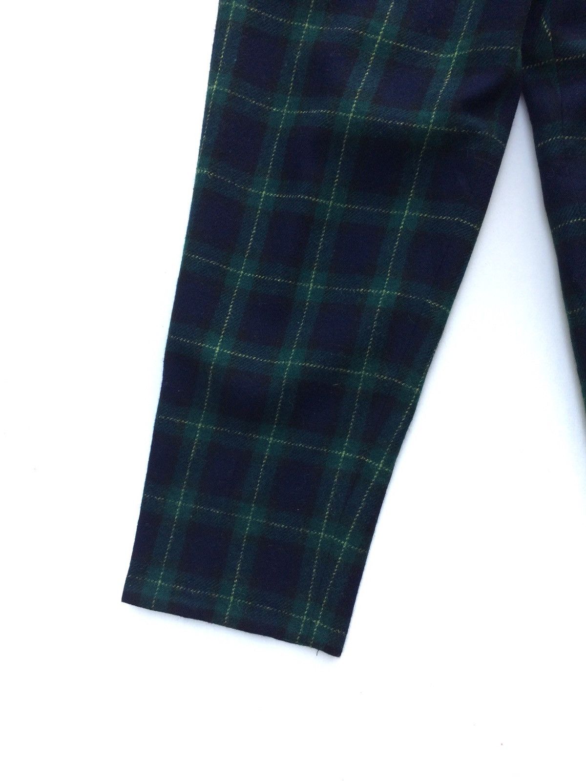 Japanese Brand Japanese Brand Wool Checkered Plaid Tartan Baggy Casual Size US 28 / EU 44 - 7 Thumbnail