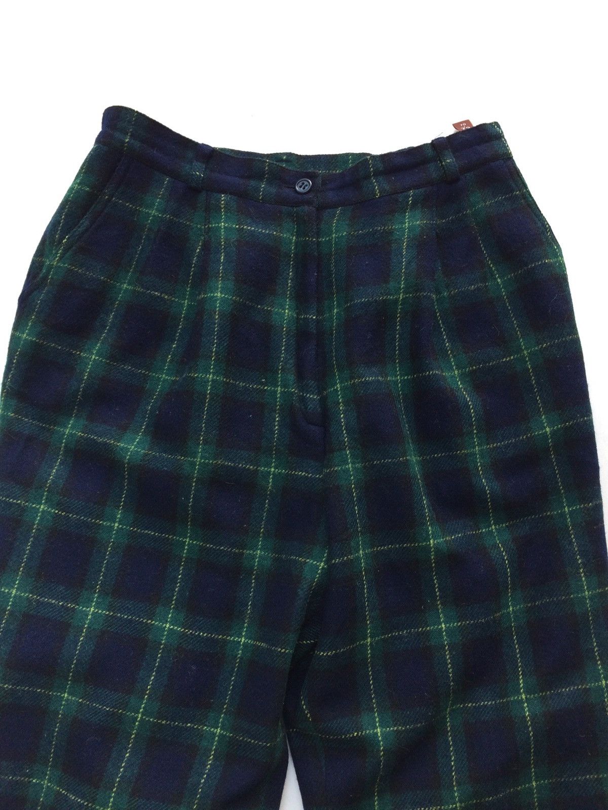 Japanese Brand Japanese Brand Wool Checkered Plaid Tartan Baggy Casual Size US 28 / EU 44 - 2 Thumbnail