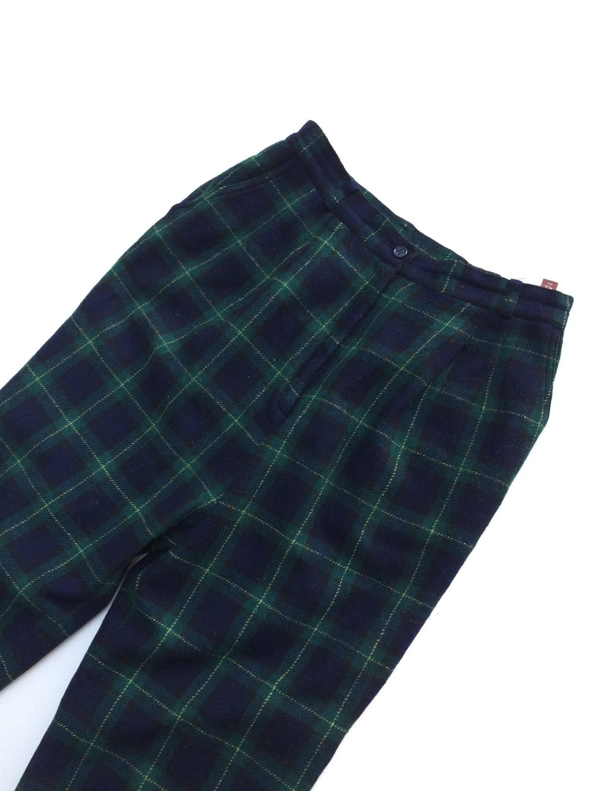 Japanese Brand Japanese Brand Wool Checkered Plaid Tartan Baggy Casual Size US 28 / EU 44 - 5 Thumbnail