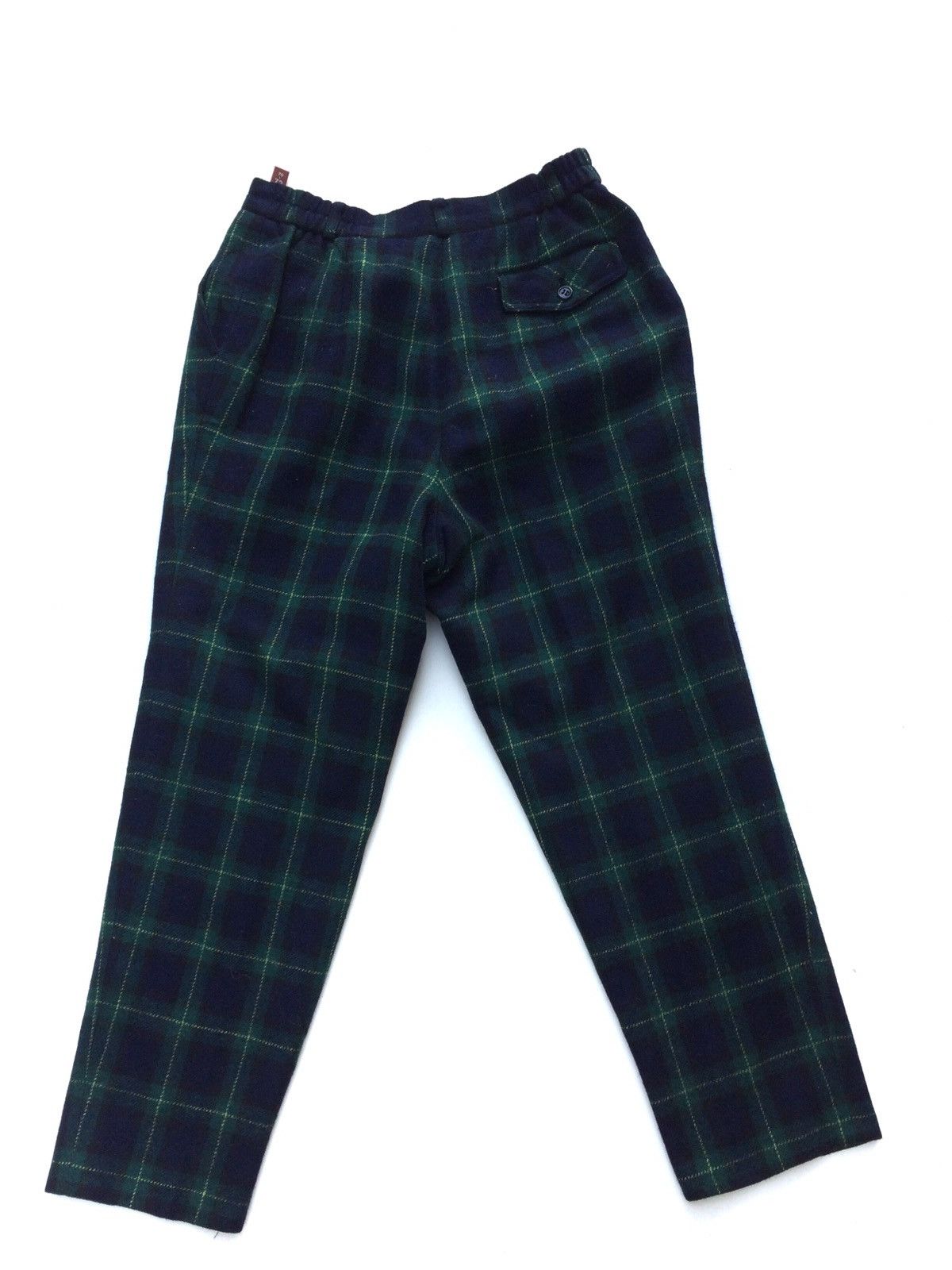 Japanese Brand Japanese Brand Wool Checkered Plaid Tartan Baggy Casual Size US 28 / EU 44 - 8 Thumbnail