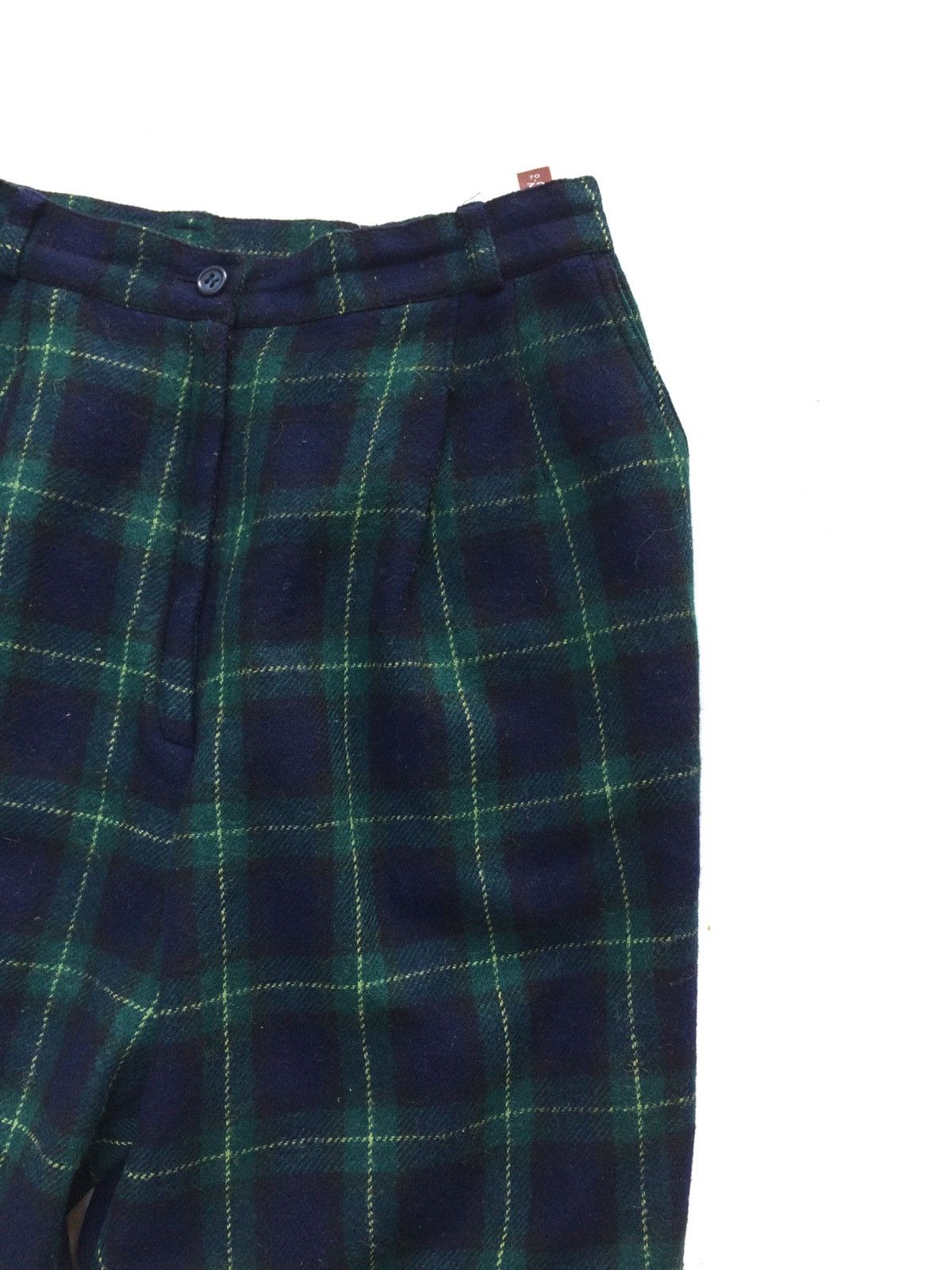 Japanese Brand Japanese Brand Wool Checkered Plaid Tartan Baggy Casual Size US 28 / EU 44 - 3 Thumbnail