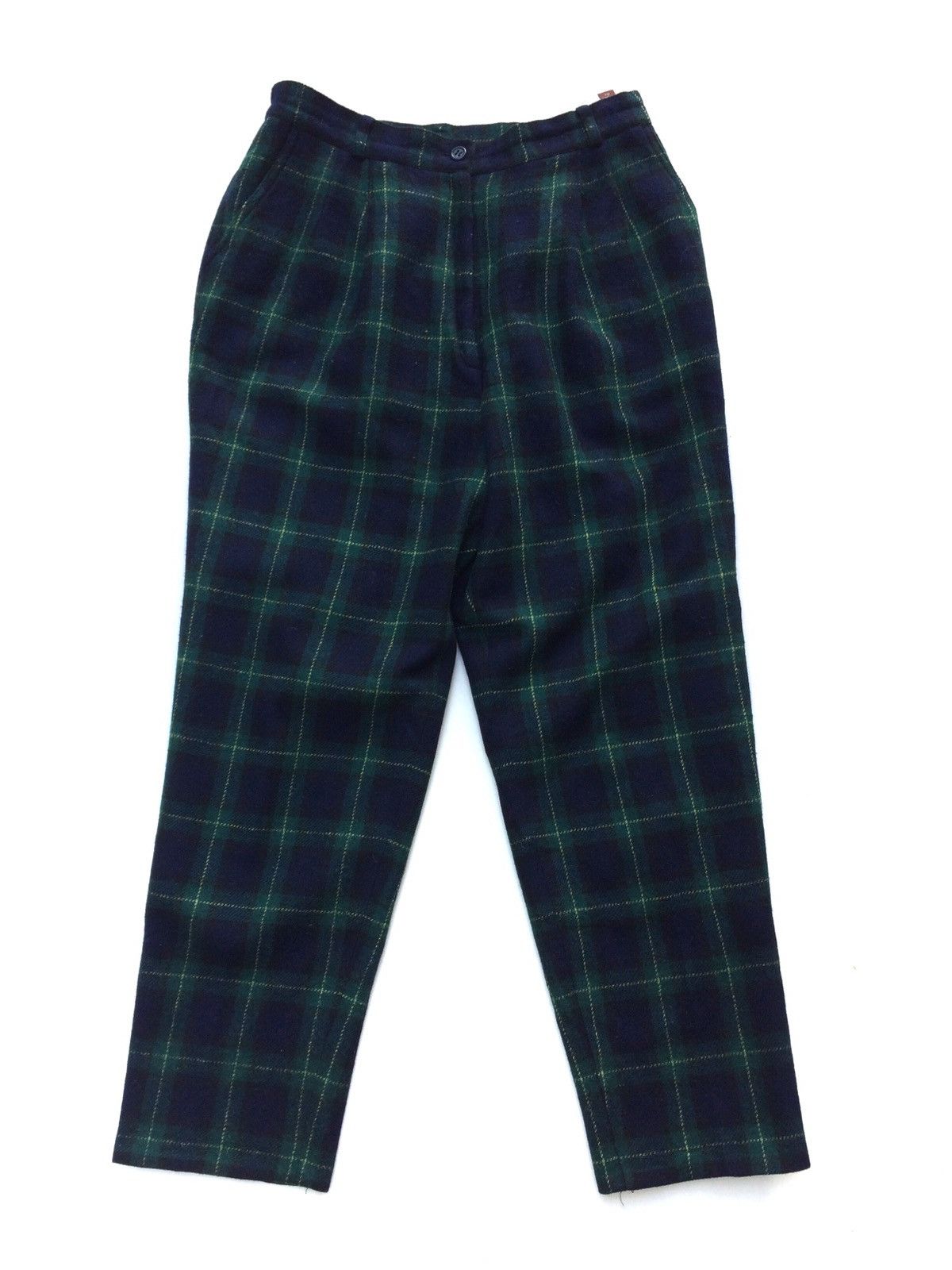 Japanese Brand Japanese Brand Wool Checkered Plaid Tartan Baggy Casual Size US 28 / EU 44 - 1 Thumbnail