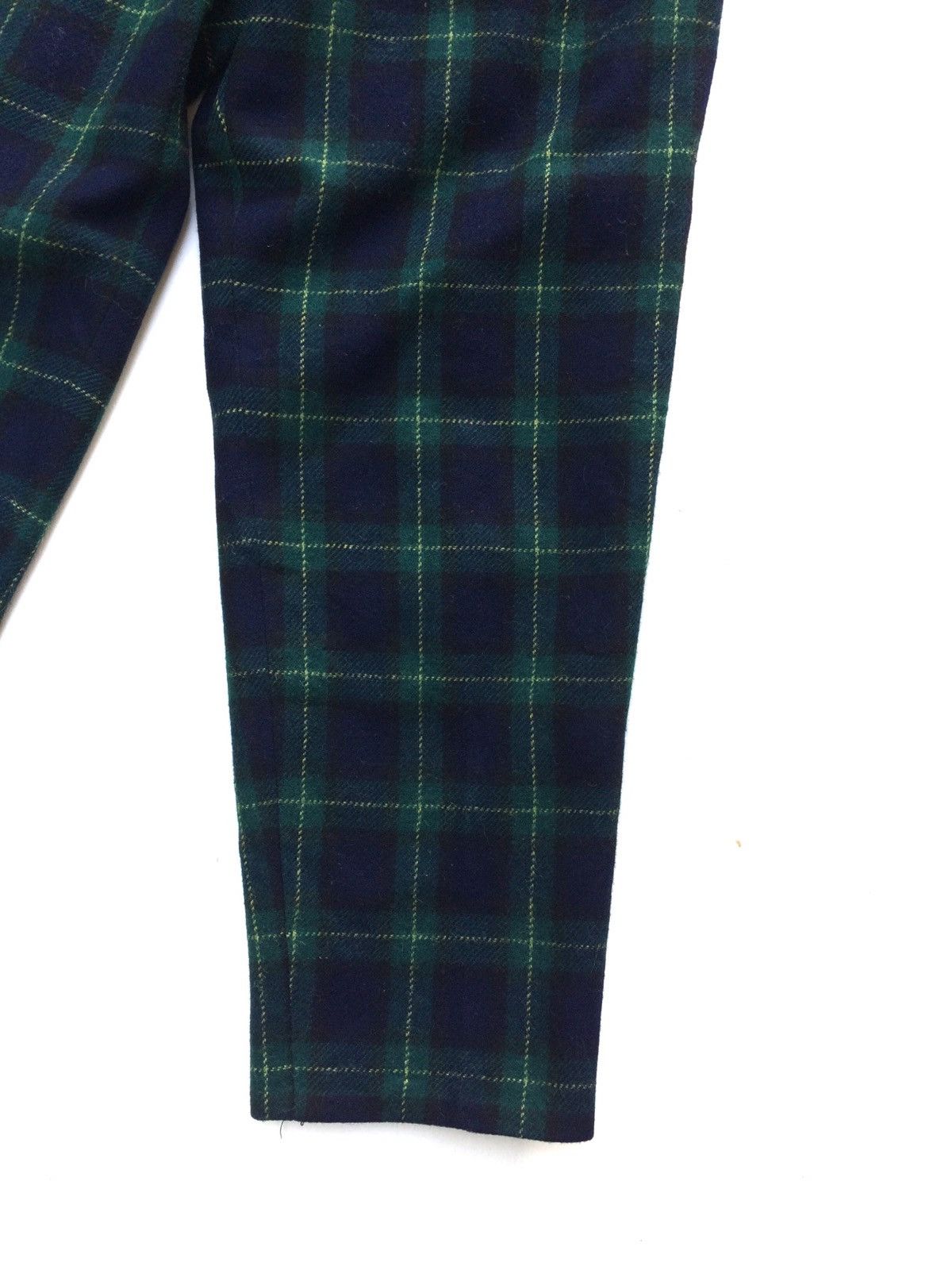 Japanese Brand Japanese Brand Wool Checkered Plaid Tartan Baggy Casual Size US 28 / EU 44 - 6 Thumbnail