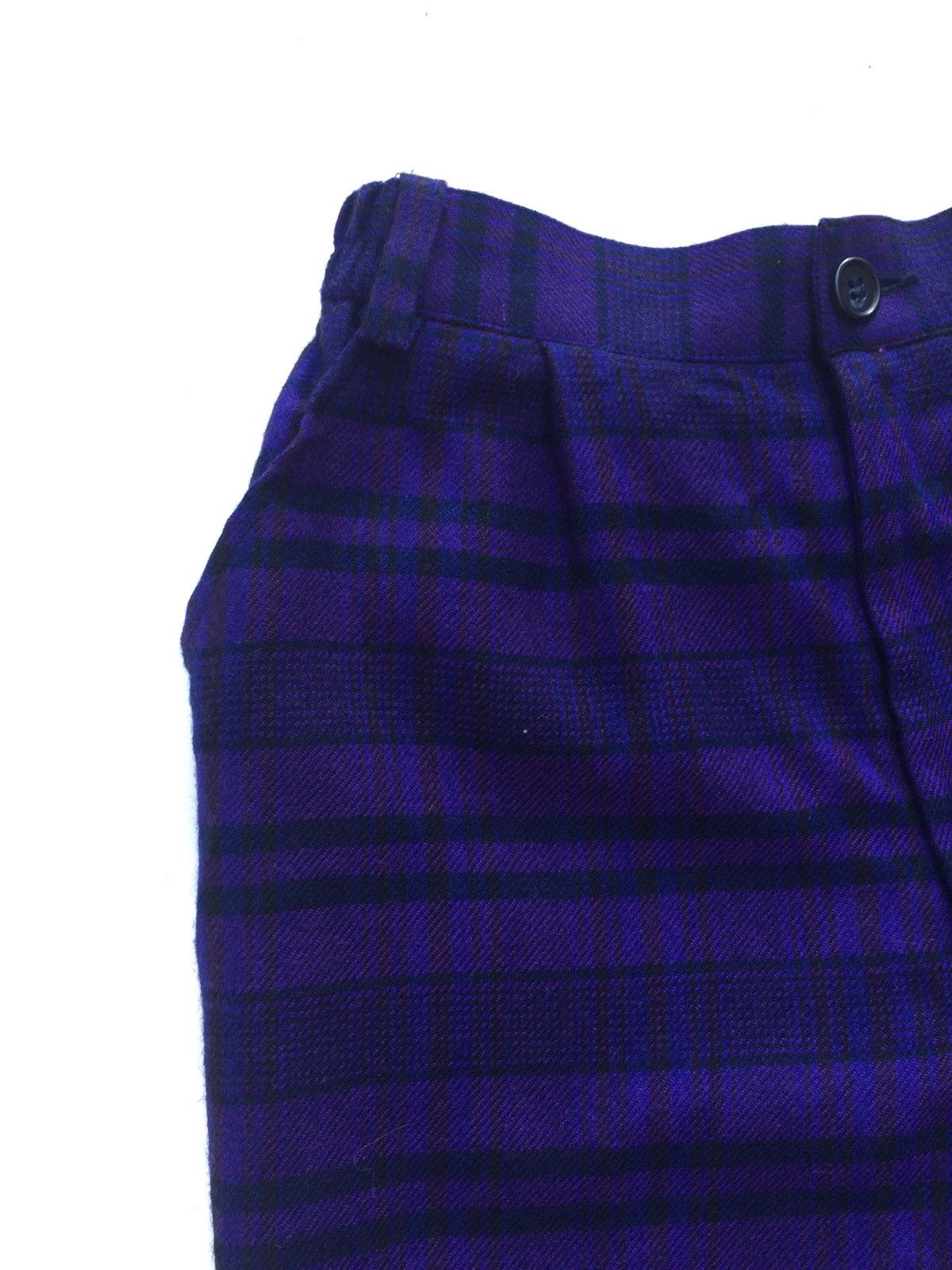 Japanese Brand Japanese brand Checkered plaid Tartan Wool blend Streetwear Size US 26 / EU 42 - 3 Thumbnail