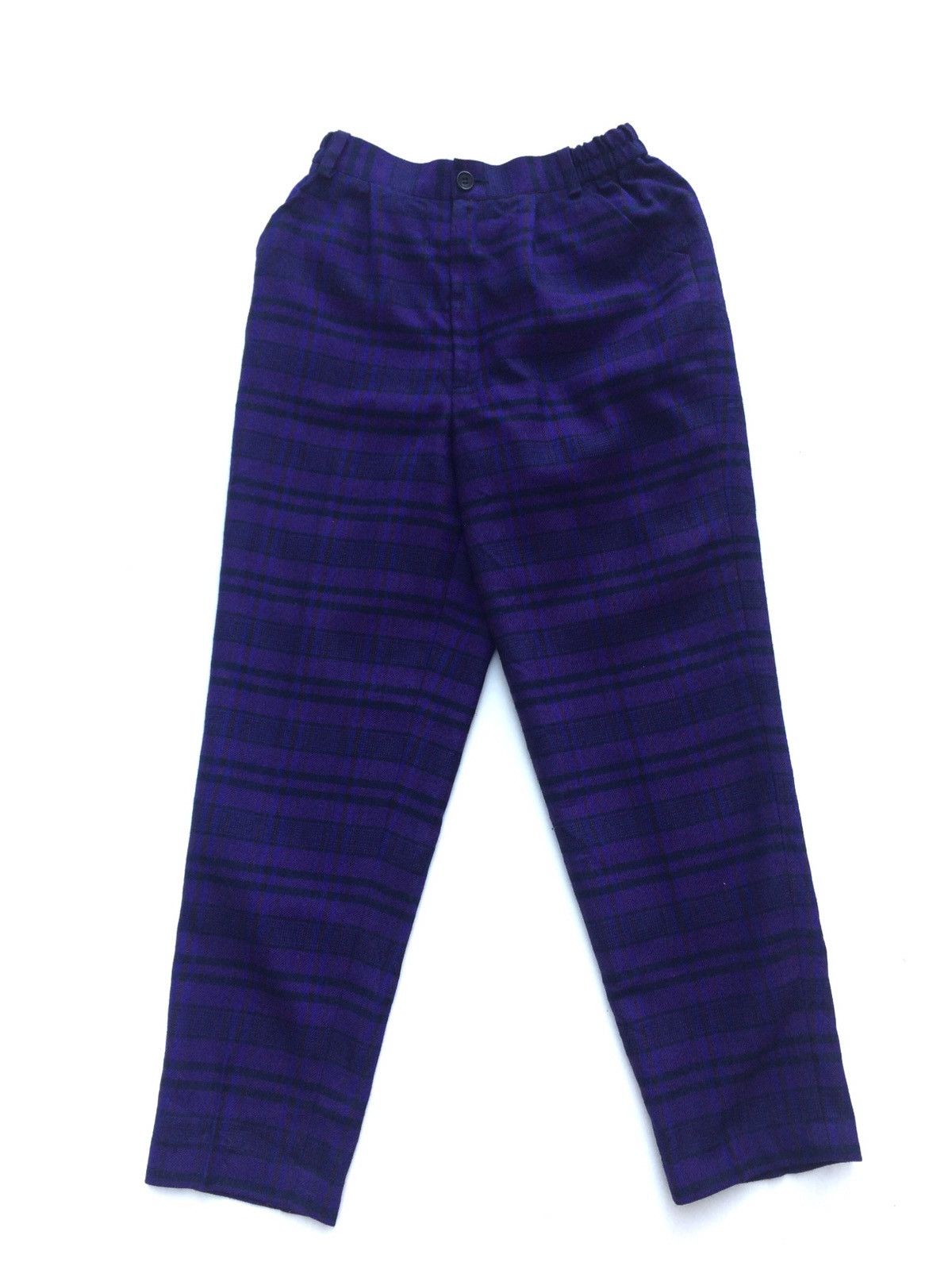 Japanese Brand Japanese brand Checkered plaid Tartan Wool blend Streetwear Size US 26 / EU 42 - 1 Thumbnail