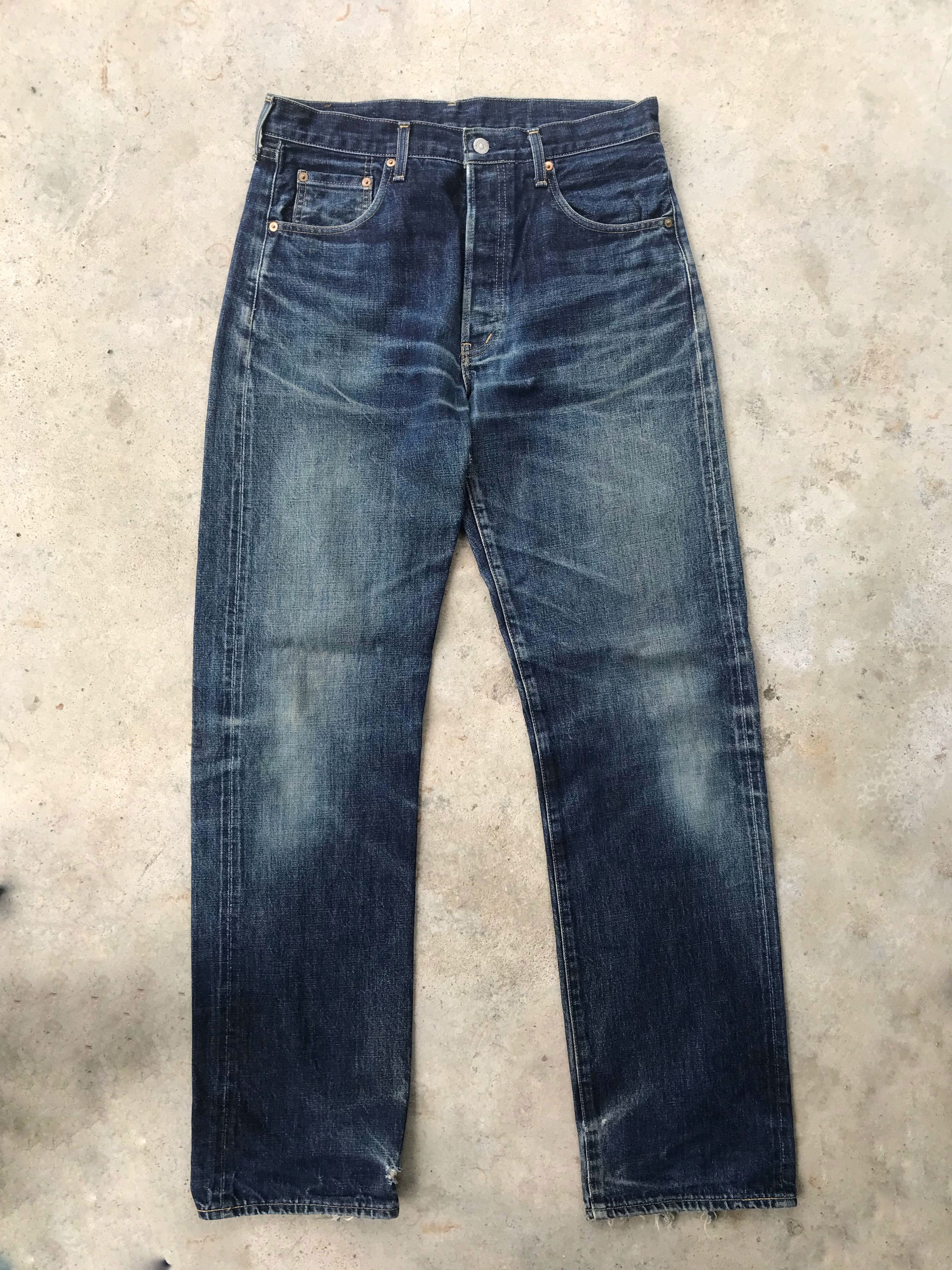 Levi's Vtg Levi's bigE 503B selvedge dark blue denim jeans 32x34 Size US 32 / EU 48 - 1 Thumbnail