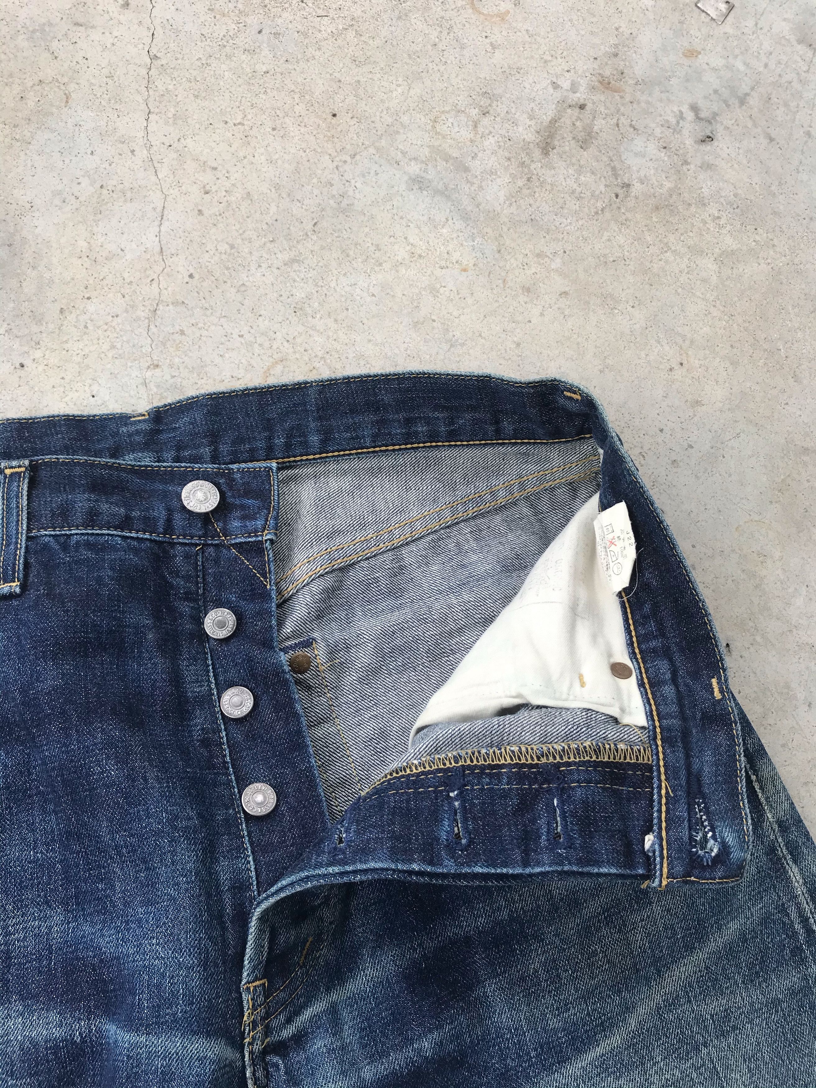 Levi's Vtg Levi's bigE 503B selvedge dark blue denim jeans 32x34 Size US 32 / EU 48 - 3 Thumbnail