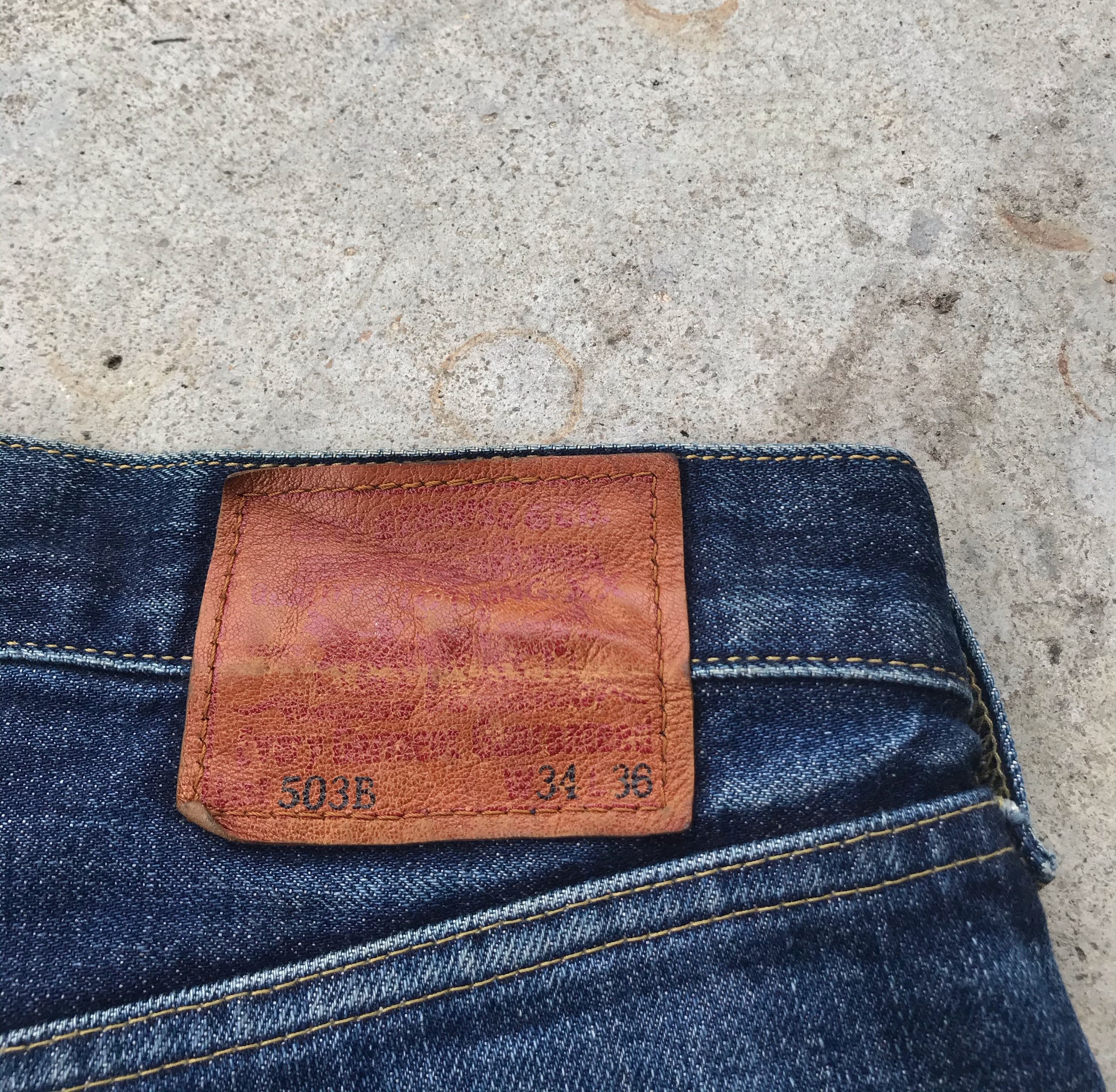 Levi's Vtg Levi's bigE 503B selvedge dark blue denim jeans 32x34 Size US 32 / EU 48 - 8 Thumbnail