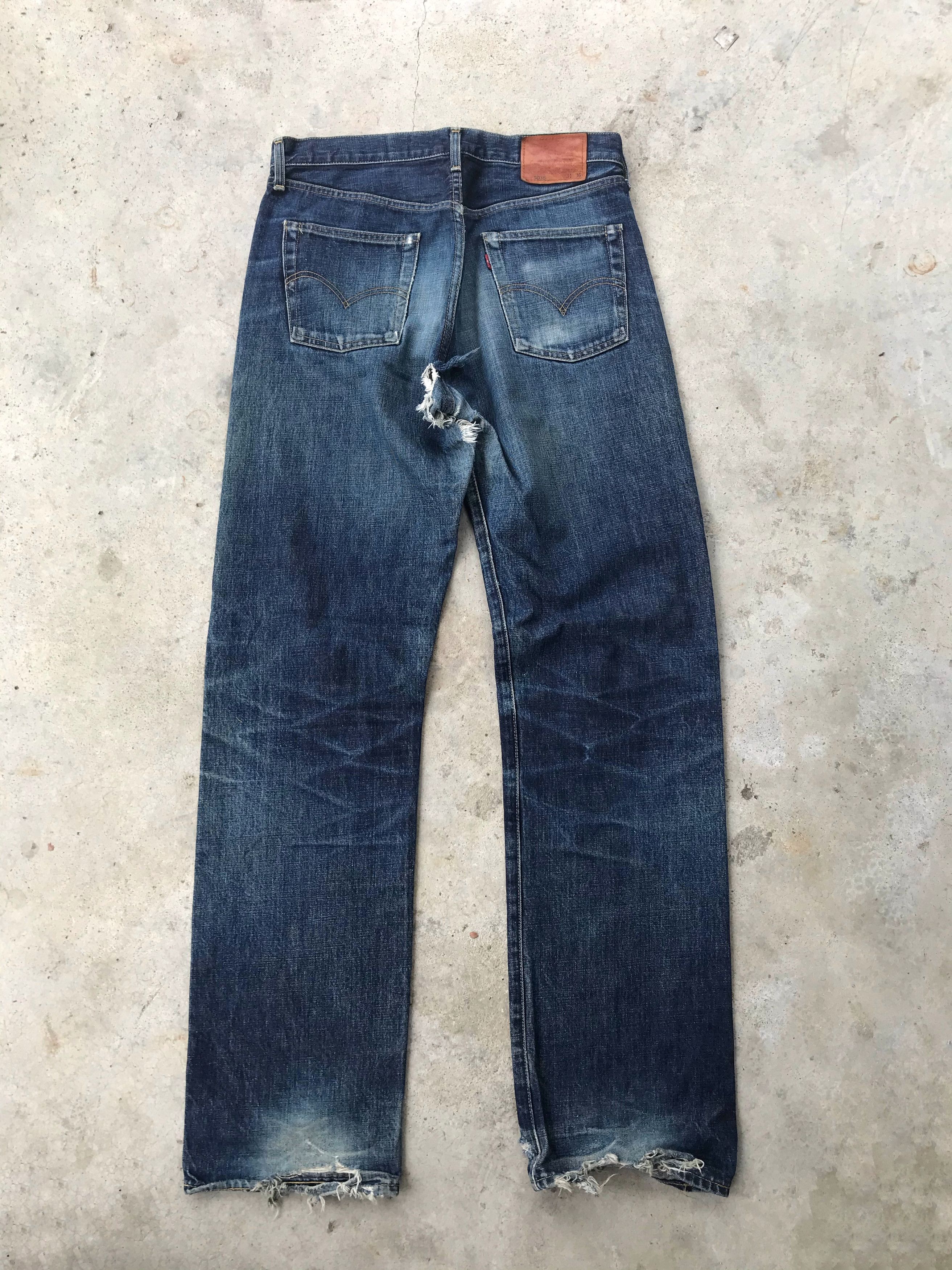 Levi's Vtg Levi's bigE 503B selvedge dark blue denim jeans 32x34 Size US 32 / EU 48 - 5 Thumbnail