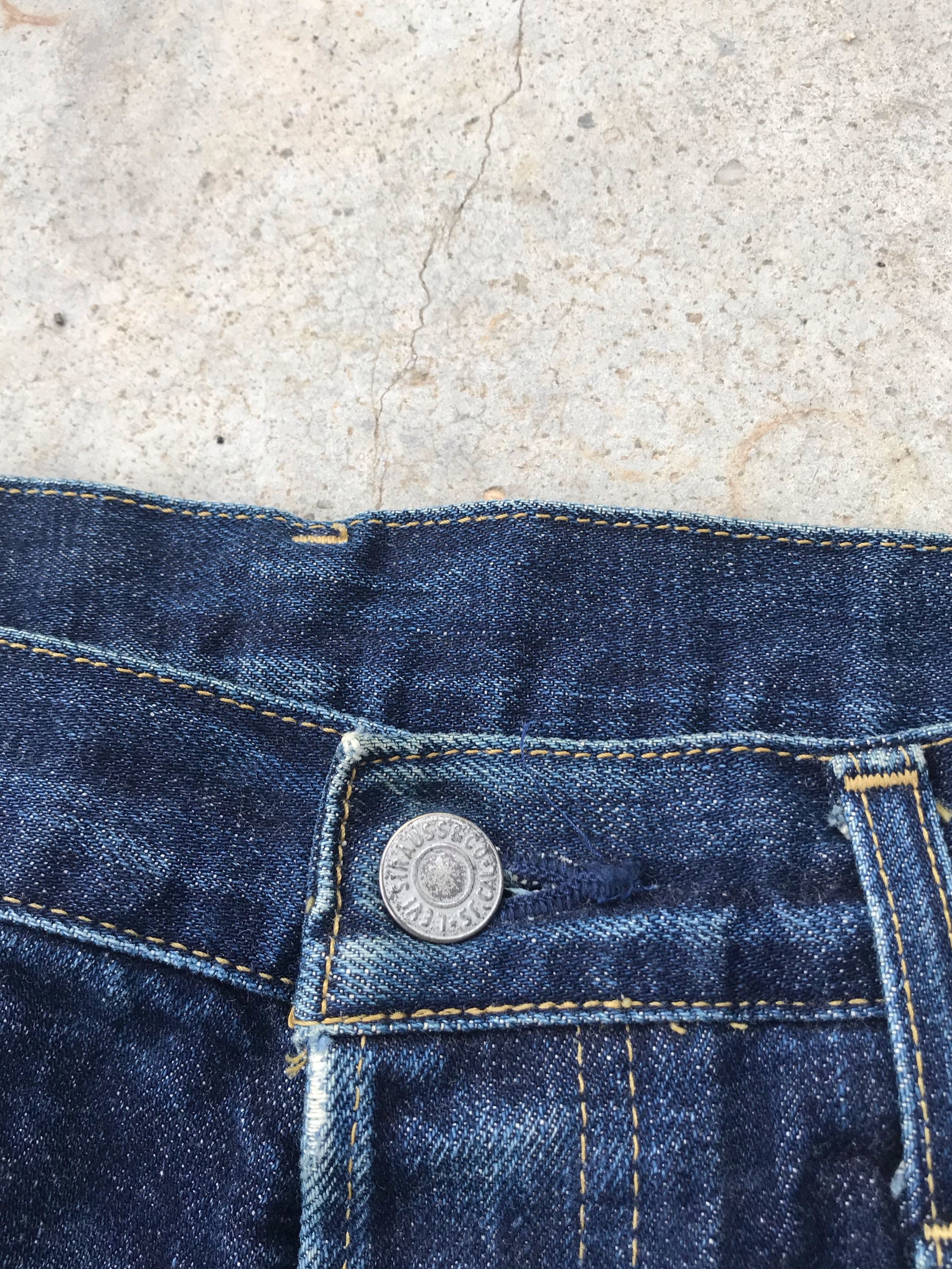 Levi's Vtg Levi's bigE 503B selvedge dark blue denim jeans 32x34 Size US 32 / EU 48 - 2 Thumbnail