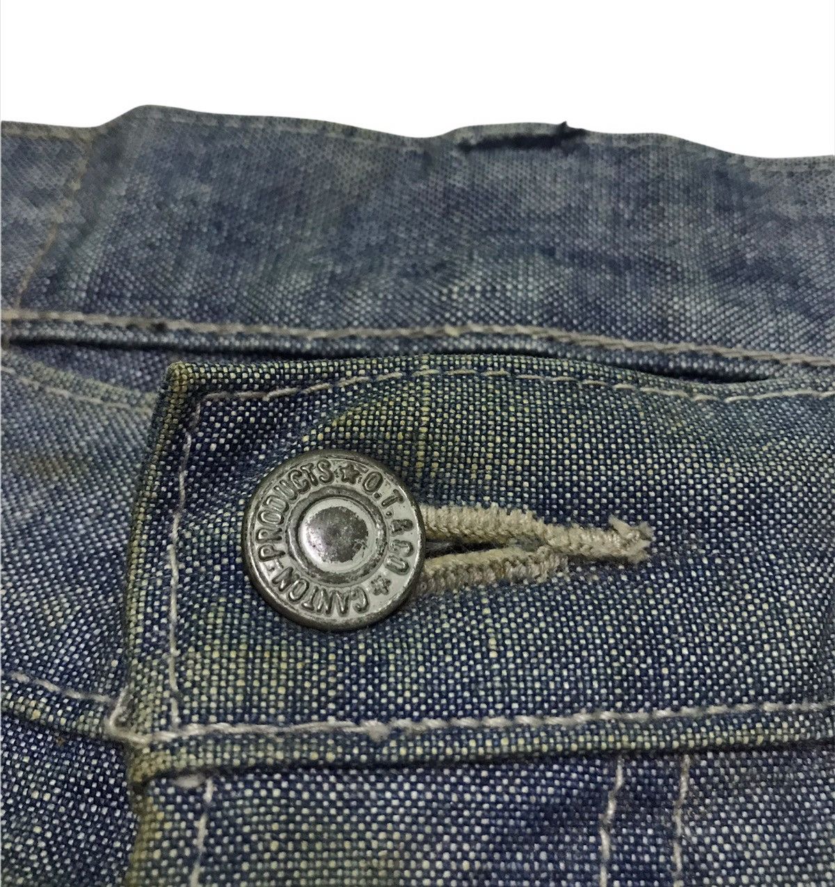 Vintage vintage 80s Canton denim jeans 34x27 Size US 34 / EU 50 - 4 Thumbnail