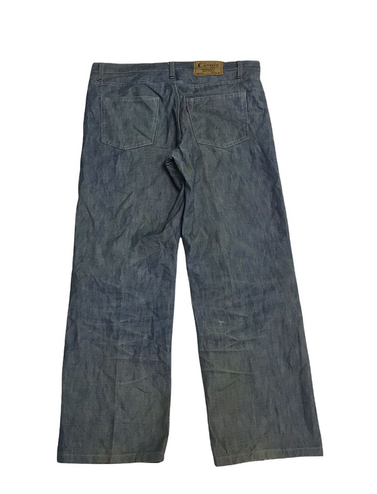 Vintage vintage 80s Canton denim jeans 34x27 Size US 34 / EU 50 - 5 Thumbnail