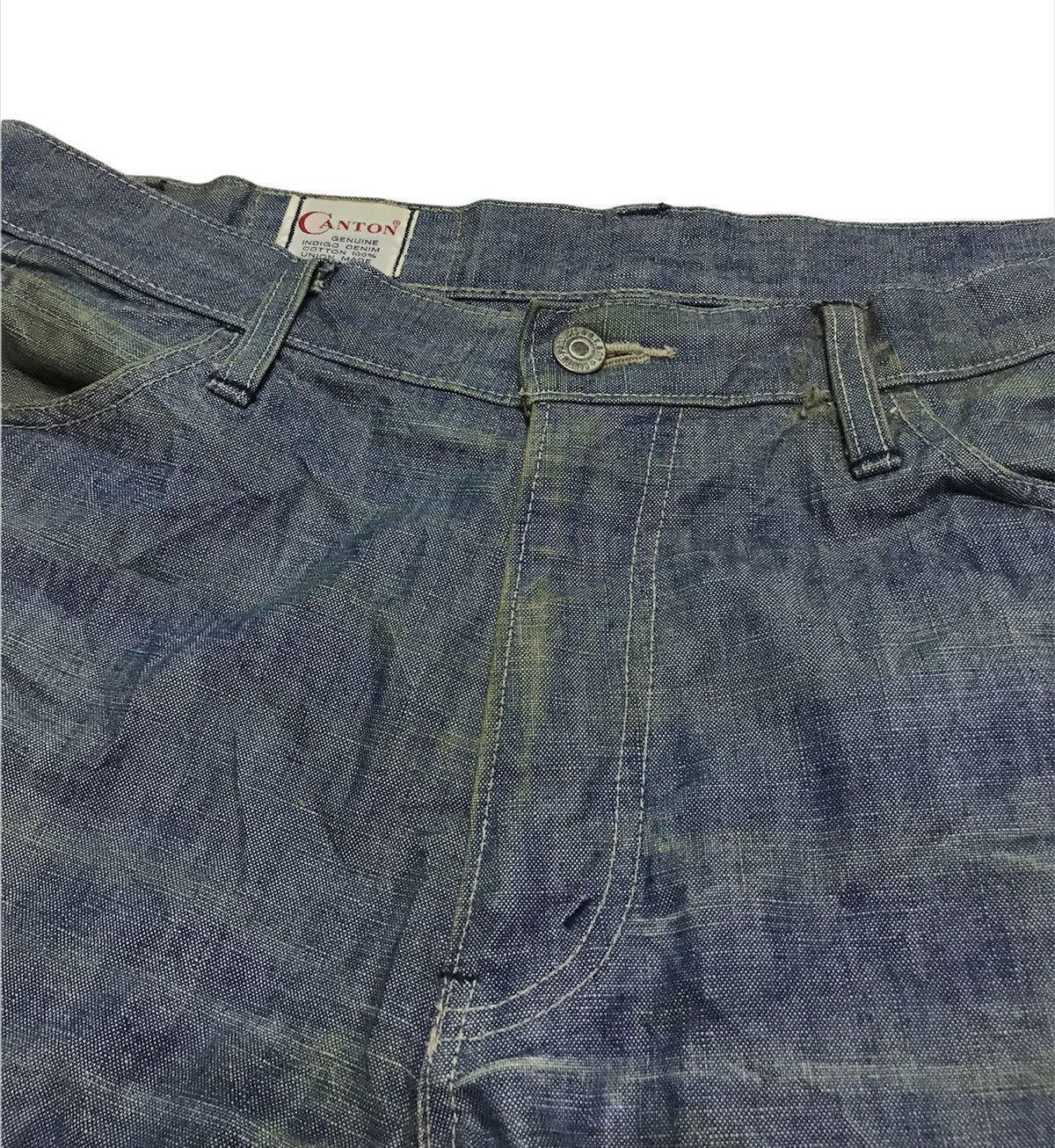 Vintage vintage 80s Canton denim jeans 34x27 Size US 34 / EU 50 - 2 Thumbnail