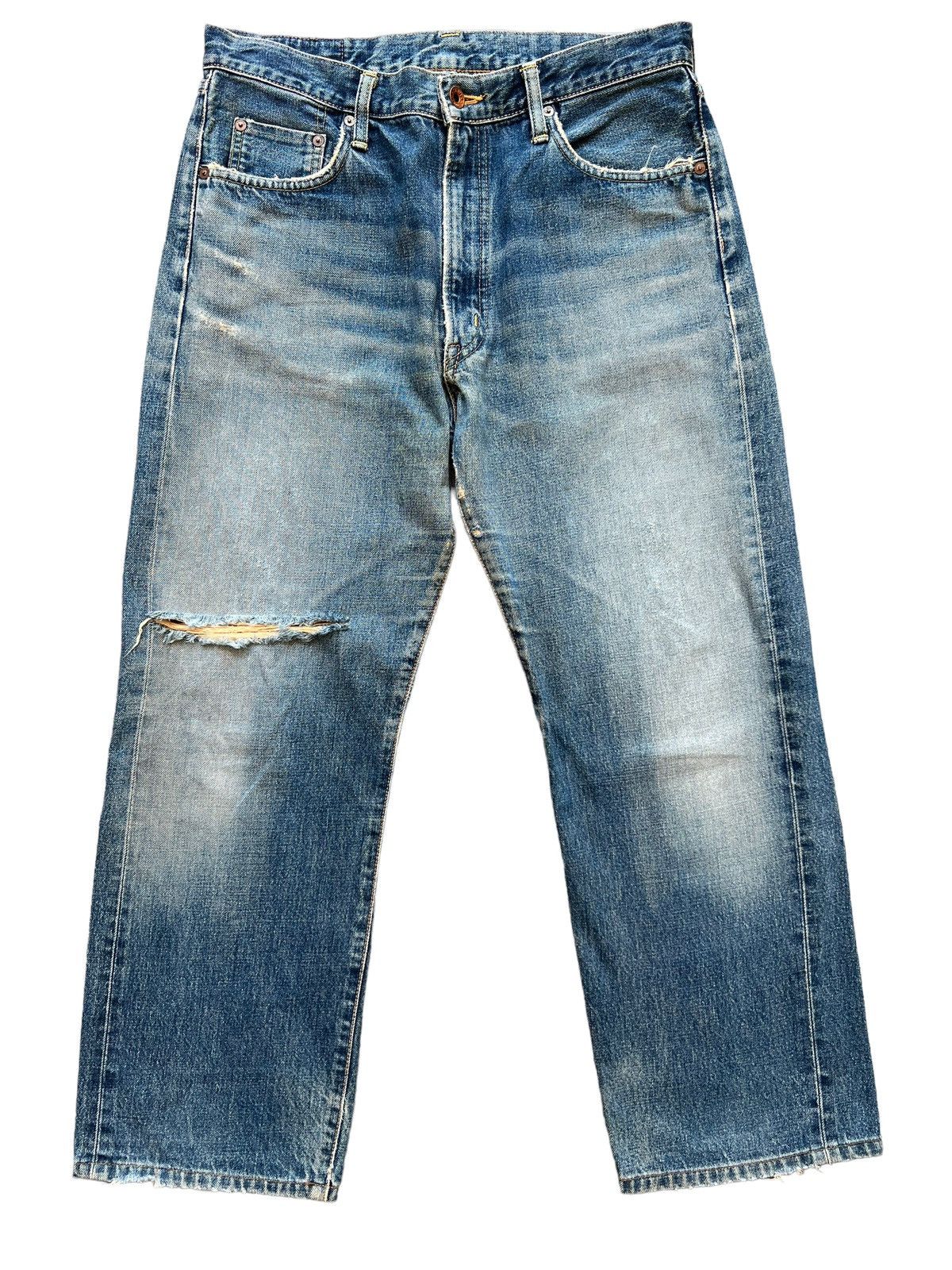 Edwin Vintage 90s Edwin 505xx Selvadge Rusty Jeans 34x28 Size US 34 / EU 50 - 1 Thumbnail